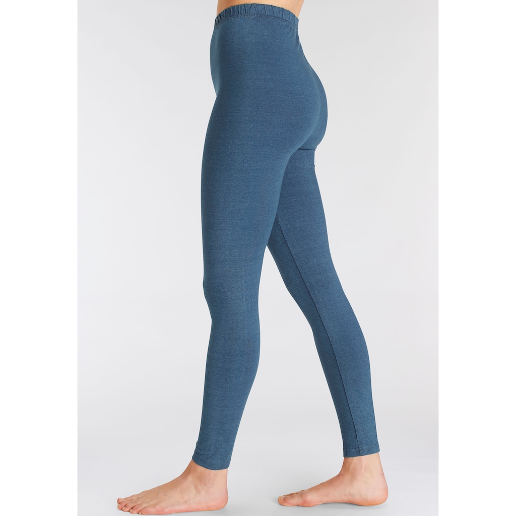 Vivance active Leggings, (2er-Pack), mit Gummibund, Loungewear