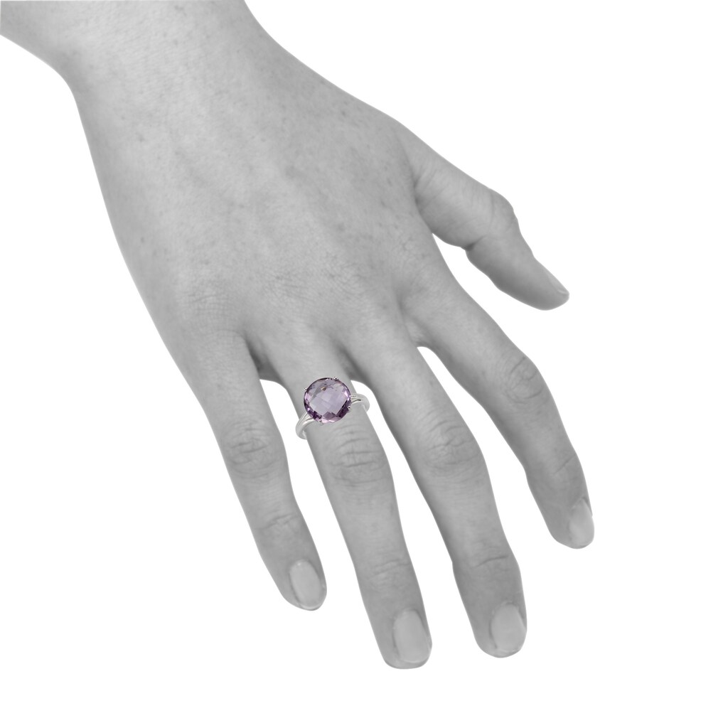 Zeeme Fingerring »925/- Sterling Silber rhodiniert Amethyst«