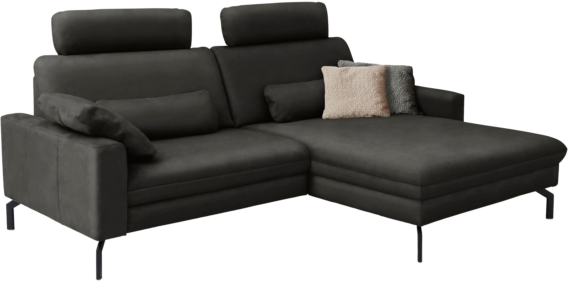 Die PlanBar Ecksofa »PN-EM20028 L-Form mit Kopfstützen«, wahlweise mit motorischem Canape