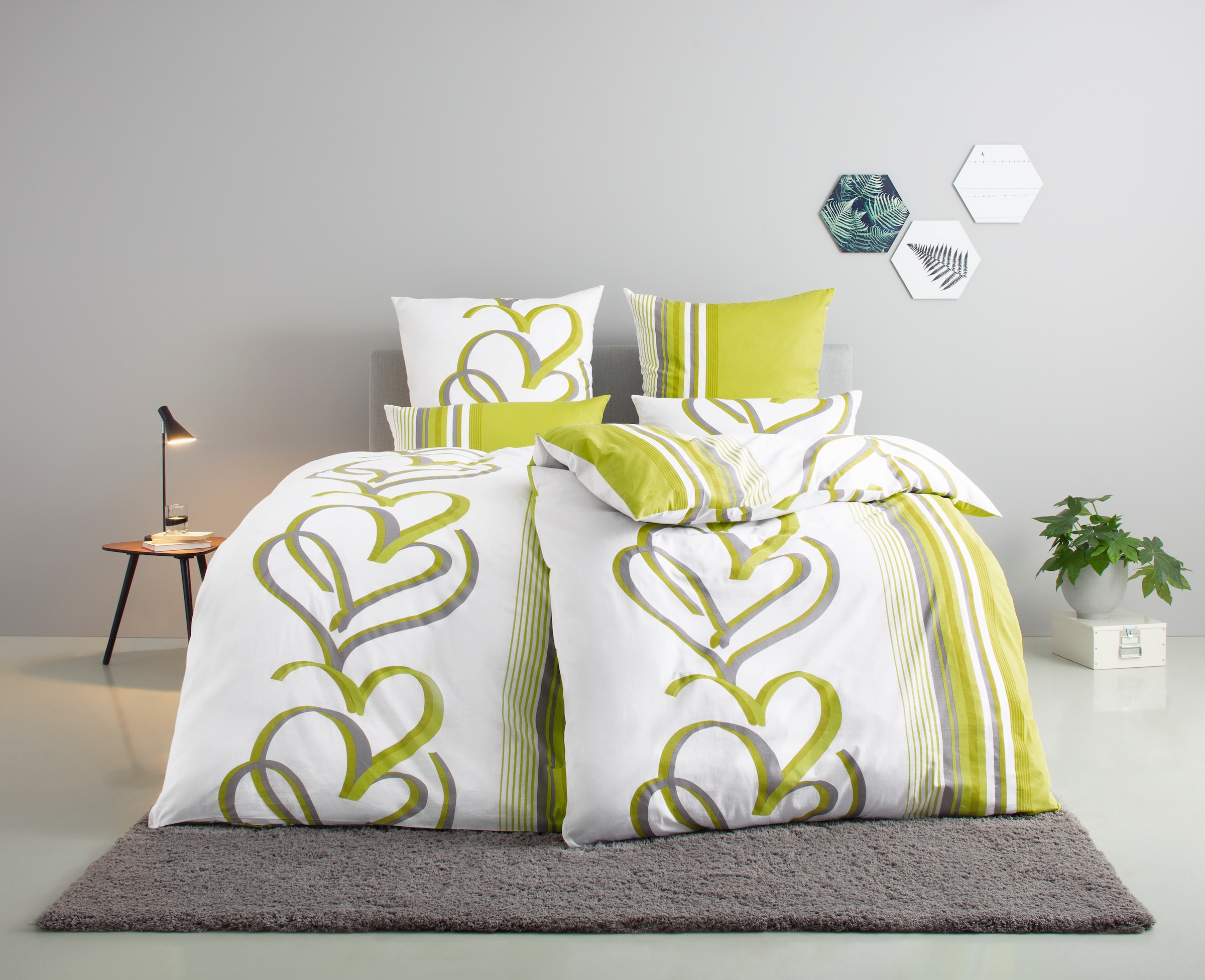 OTTO home Bettwäsche "Area in Gr. 135x200 oder 155x220 cm" 2 tlg. Bettwäsch günstig online kaufen