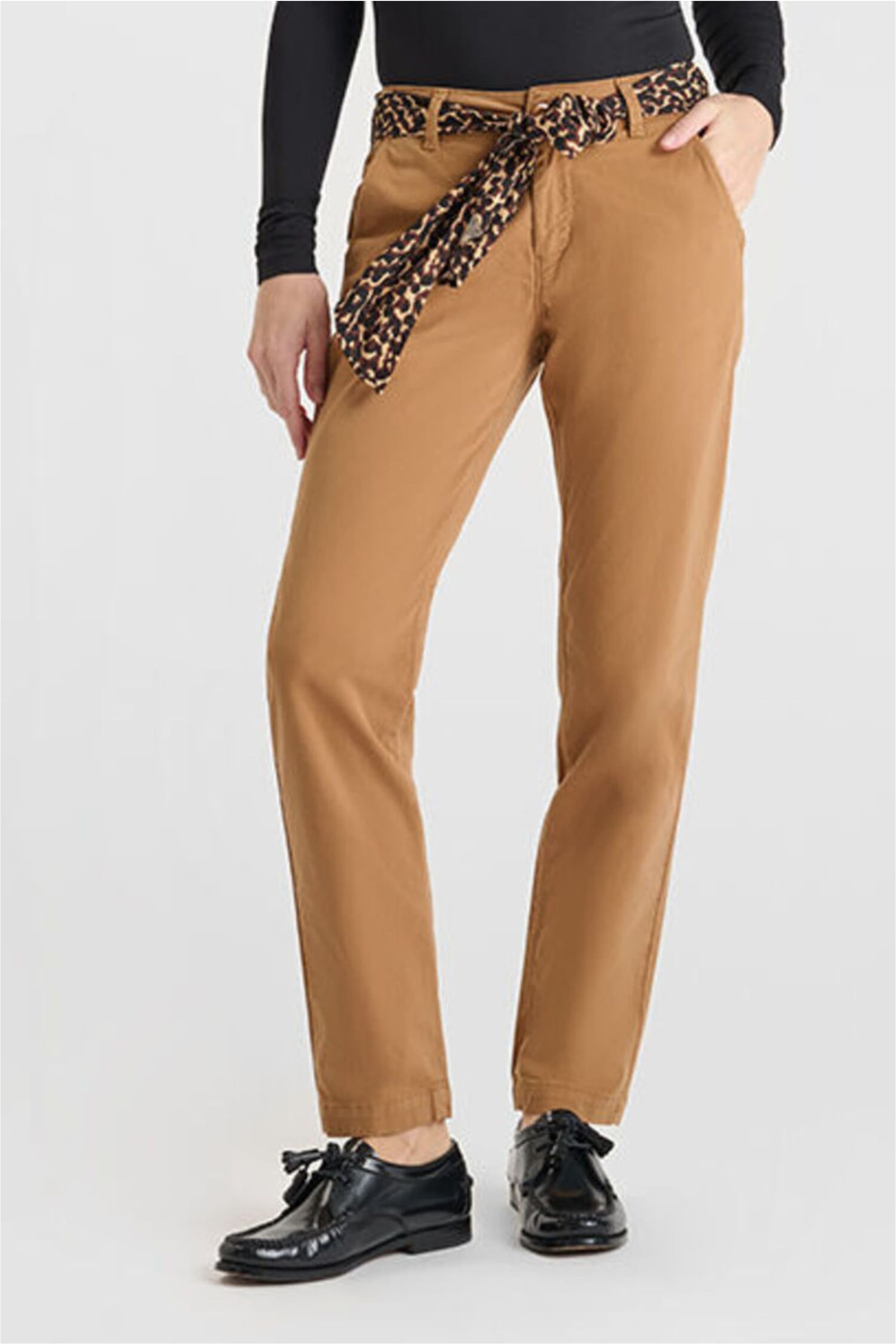 Le Temps Des Cerises Chinohose "KRISTIN" mit integriertem Gürtel günstig online kaufen