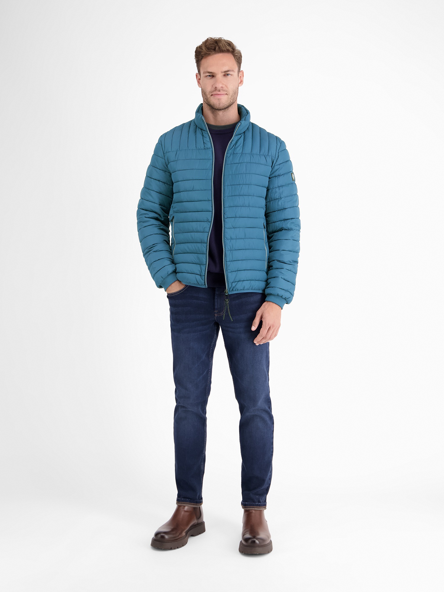 LERROS Steppjacke »LERROS Leichter Herren Steppblouson«, ohne Kapuze, Keine Angabe