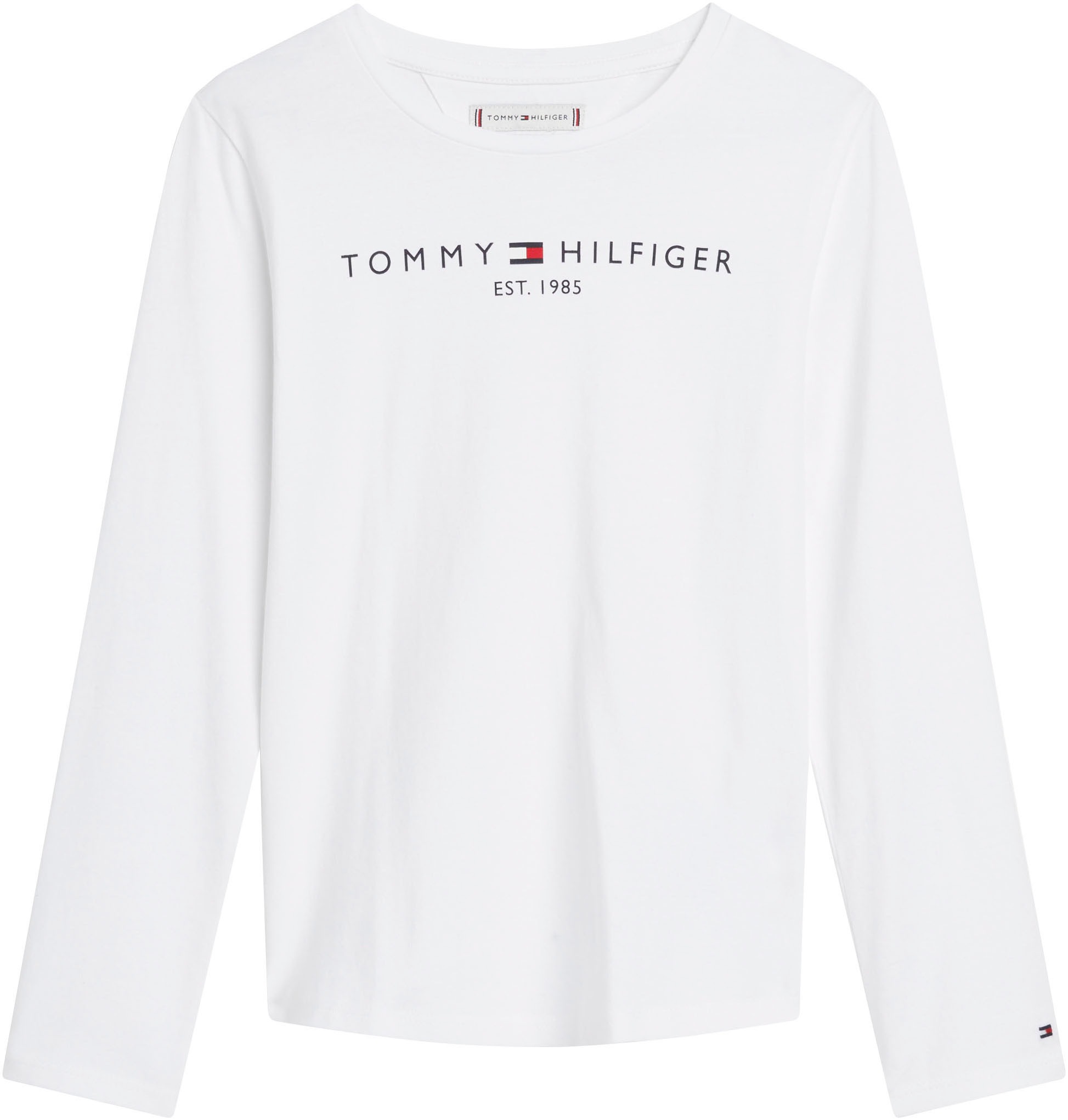 Tommy Hilfiger Langarmshirt »ESSENTIAL TEE L/S«, mit Tommy Hilfiger Logo-Schriftzug