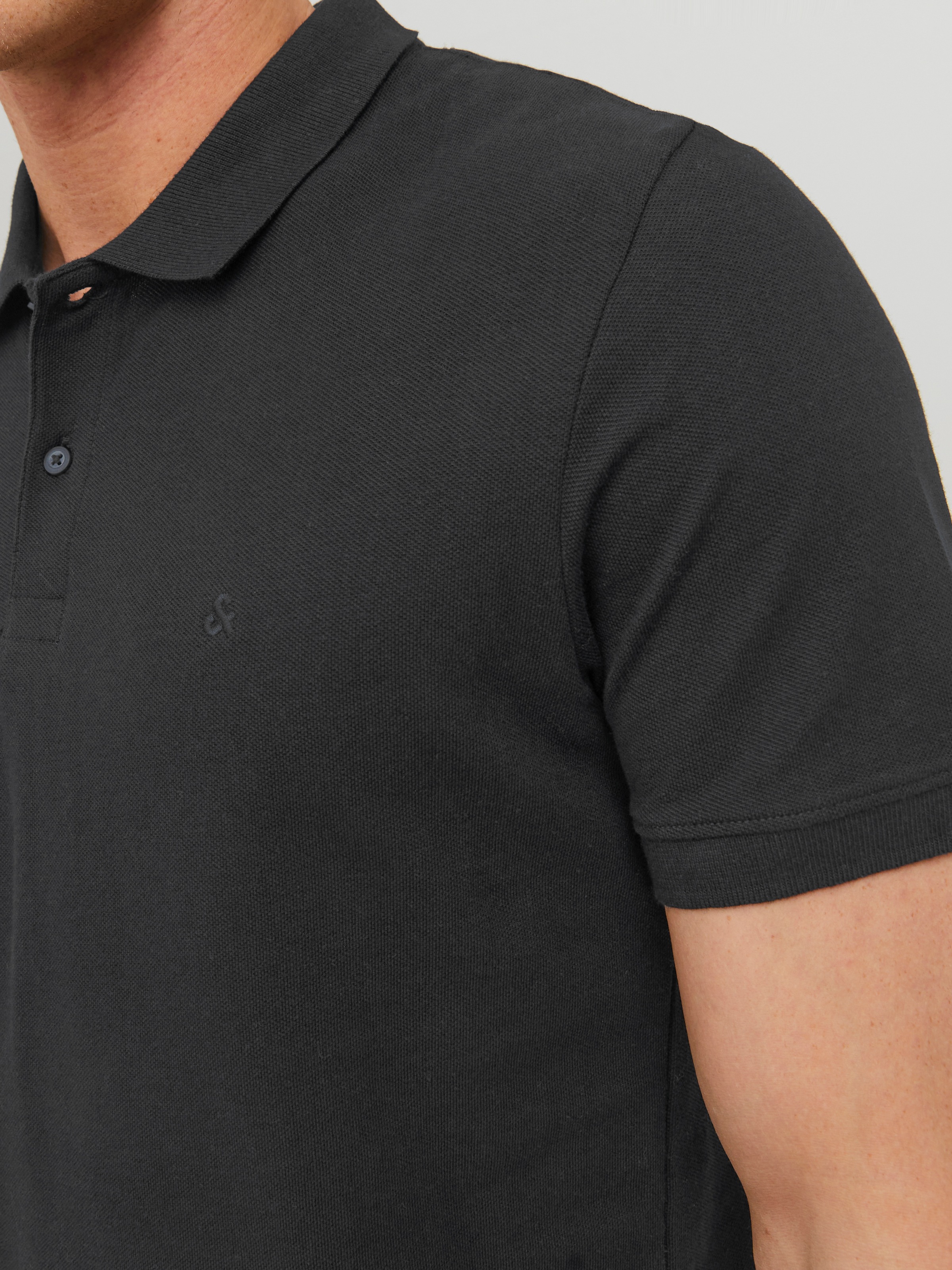 Jack & Jones Basic Polo Shirt Schwarz Gr. L 4
