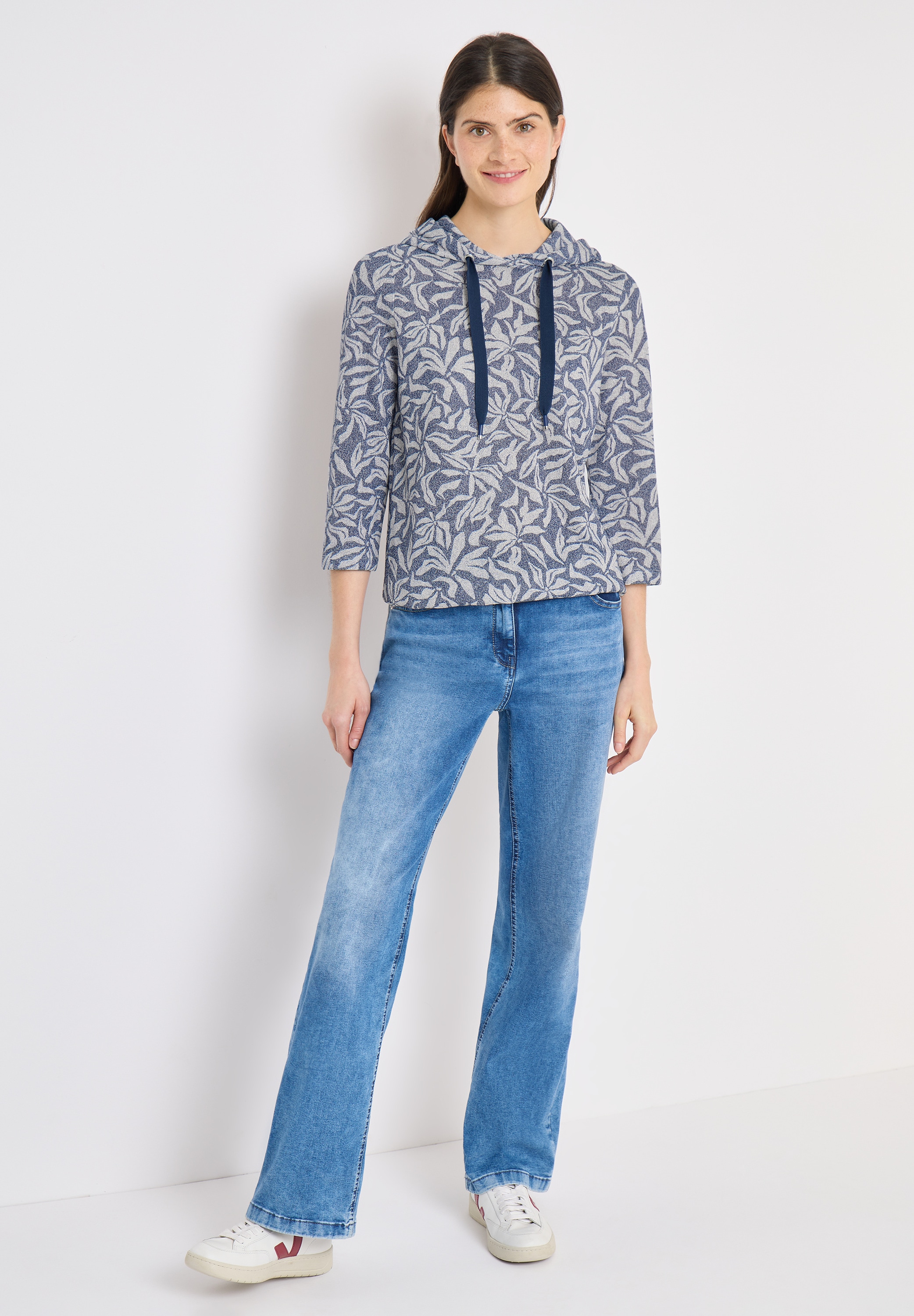 Cecil Kapuzenshirt mit 3/4 Ärmeln