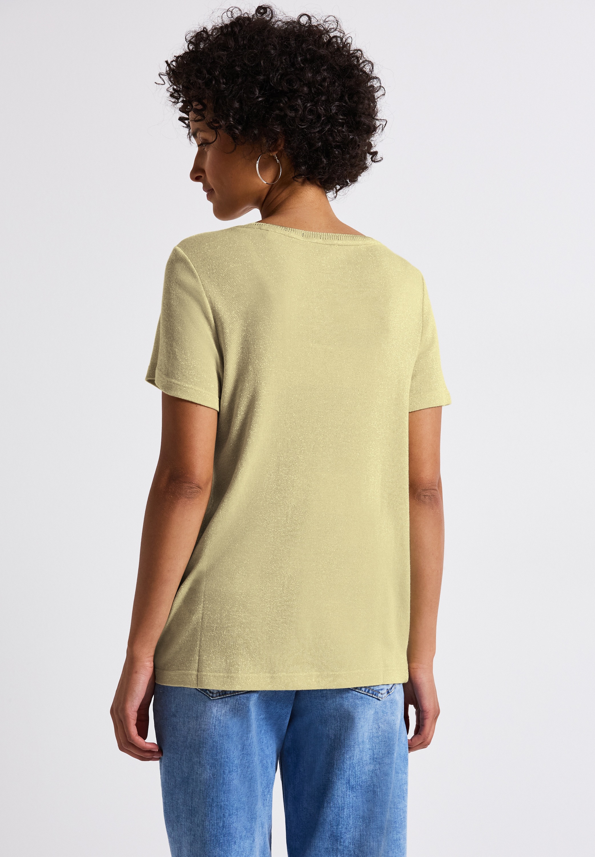 STREET ONE T-Shirt, im Glitzer-Look günstig online kaufen