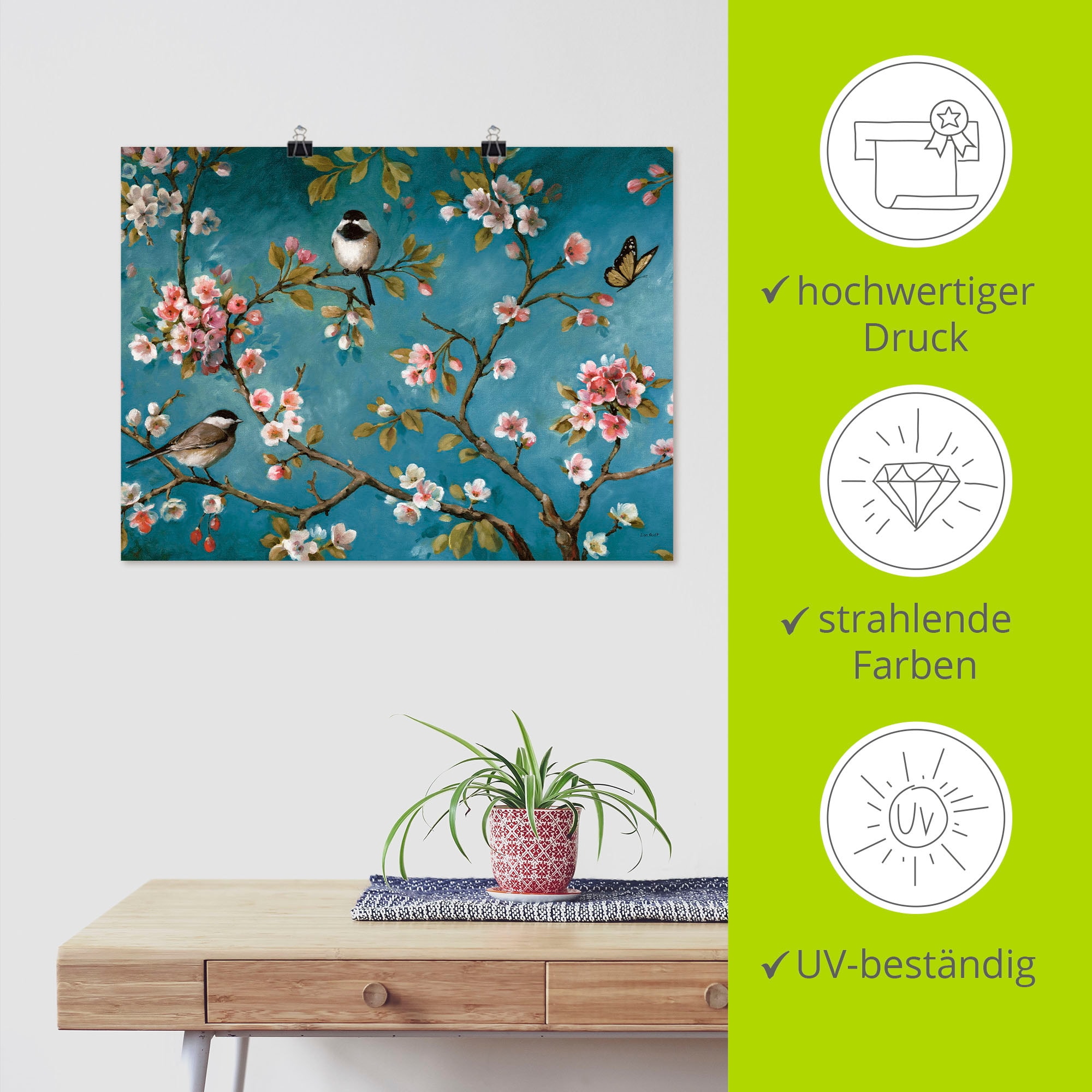 Artland Wandbild »Blüte I«, Blumen, (1 St.), als Leinwandbild, Poster, Wandaufkleber in verschied. Größen