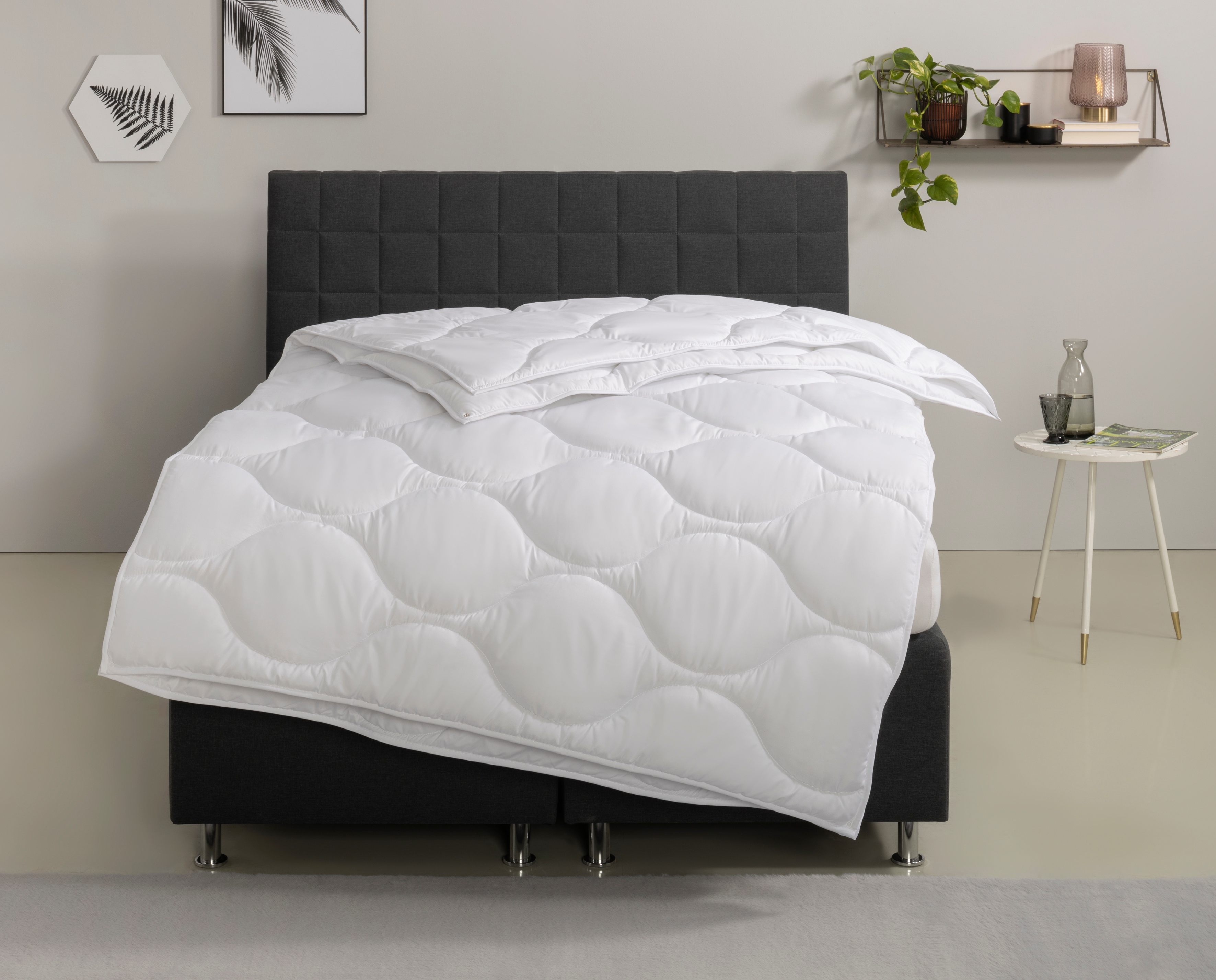 OTTO home Microfaserbettdecke "Angly, Bettdecke 135x200 cm und 155x220 cm" leicht Füllung Polyester Bezug Polyester 1 Stk. tlg. Bettdecken, Sommer, Winter, Decke, Allergiker geeignet (Hausstaub)