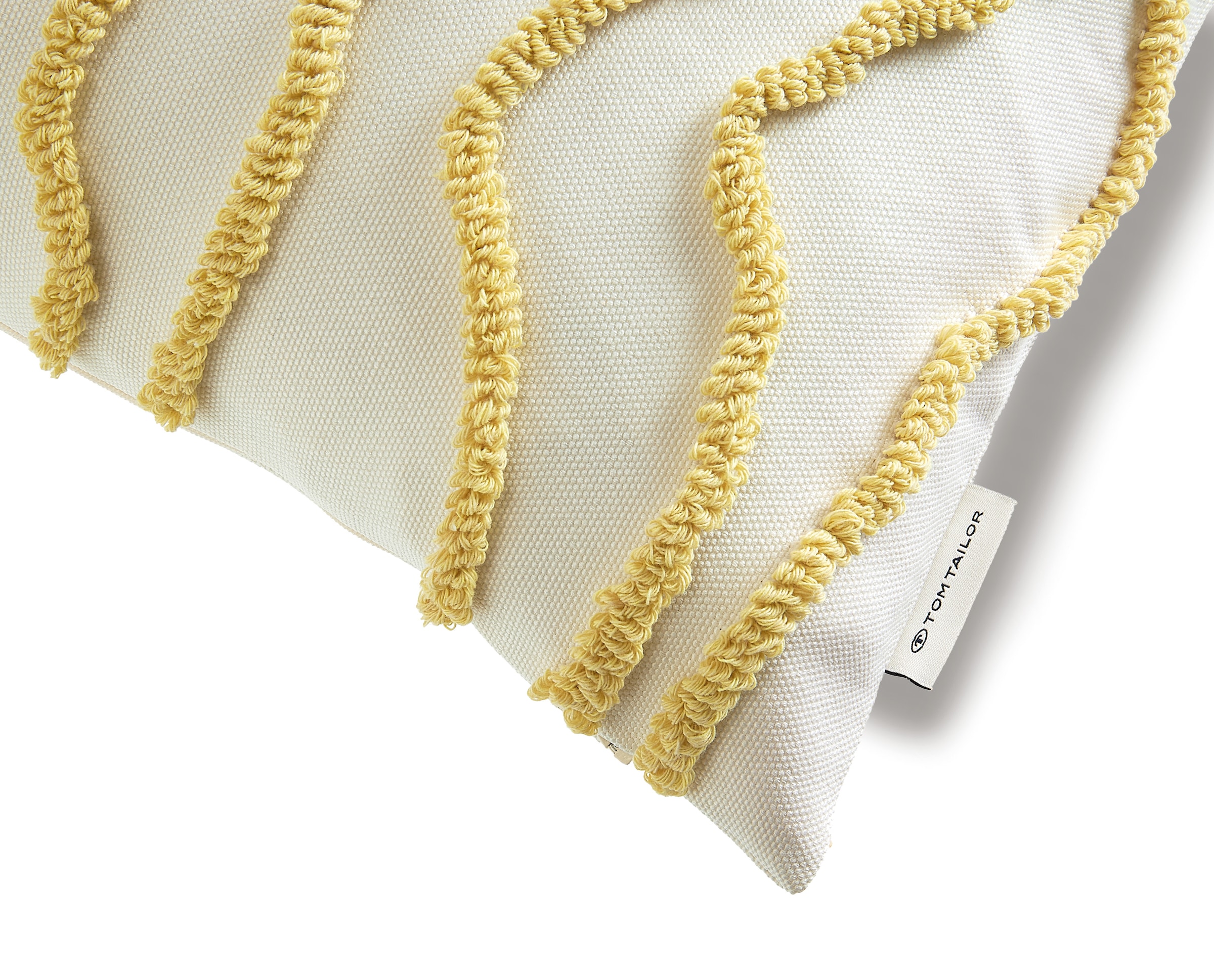 TOM TAILOR HOME Dekokissen »Wavy«, bestickt, mit hohem Baumwollanteil