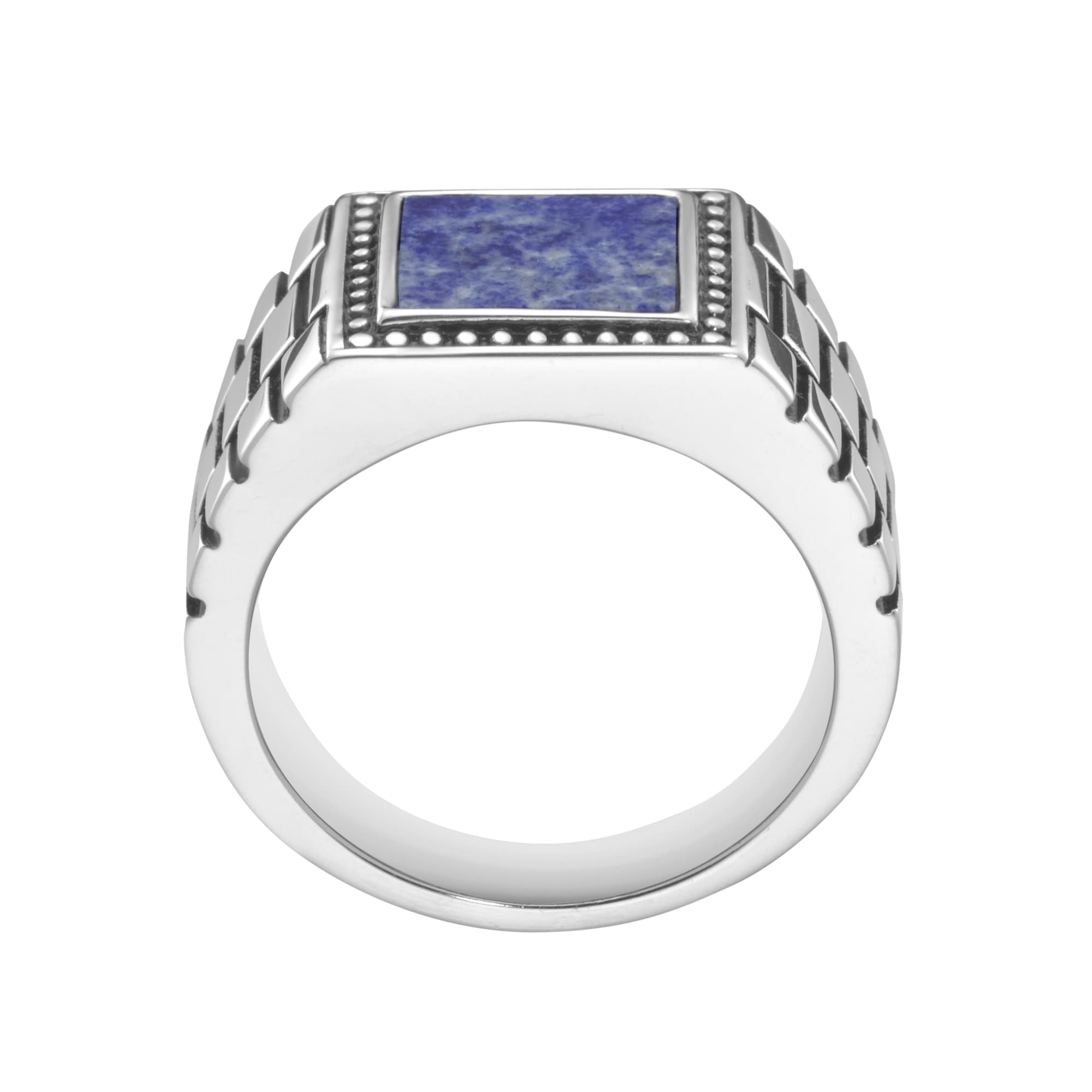 GIORGIO MARTELLO MILANO Silberring »Siegelring mit blauer Lapis-Einlage, Silber 925«