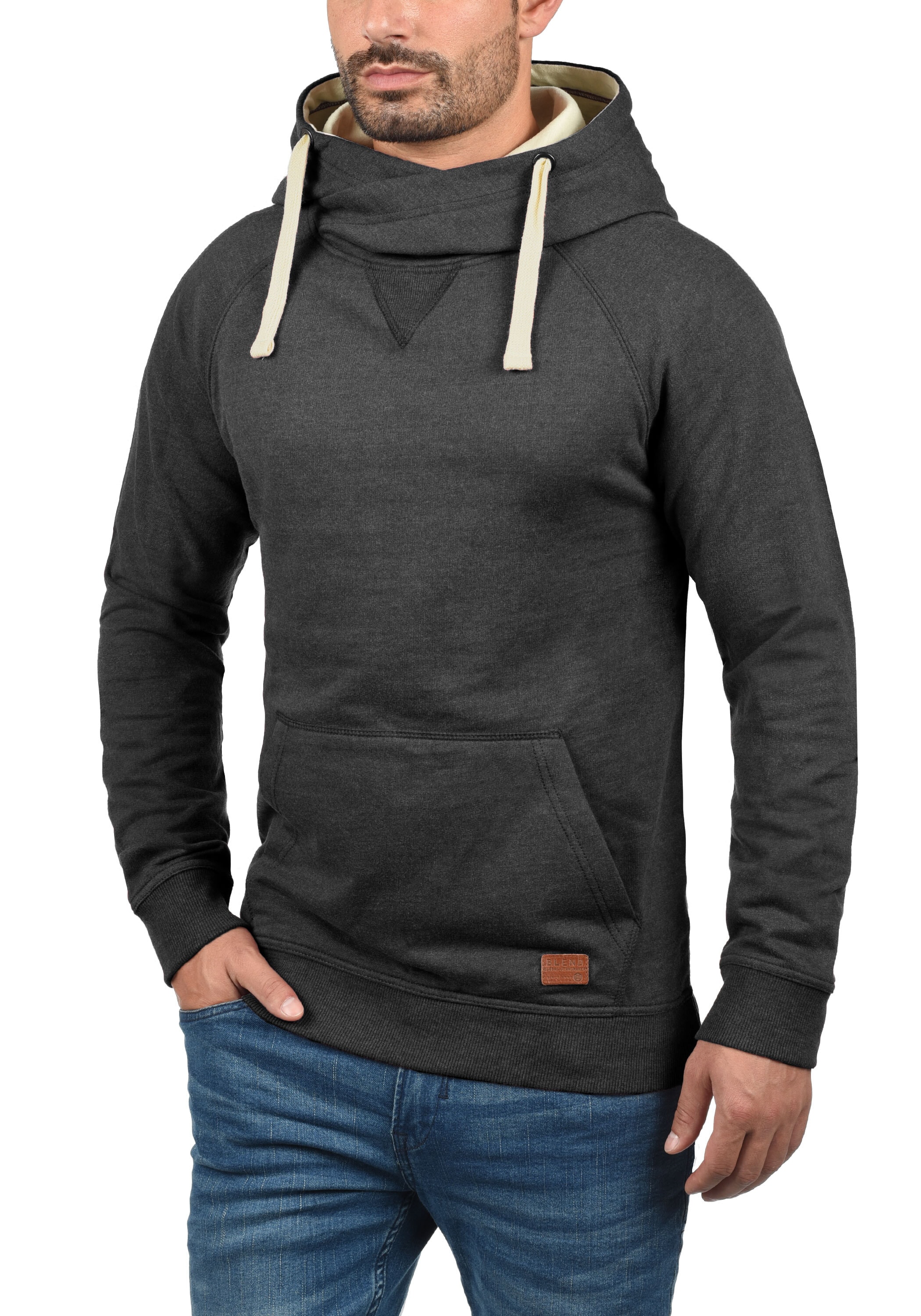 Blend Kapuzenpullover "BHSales" Kapuzensweatshirt mit Cross-Over Kragen günstig online kaufen