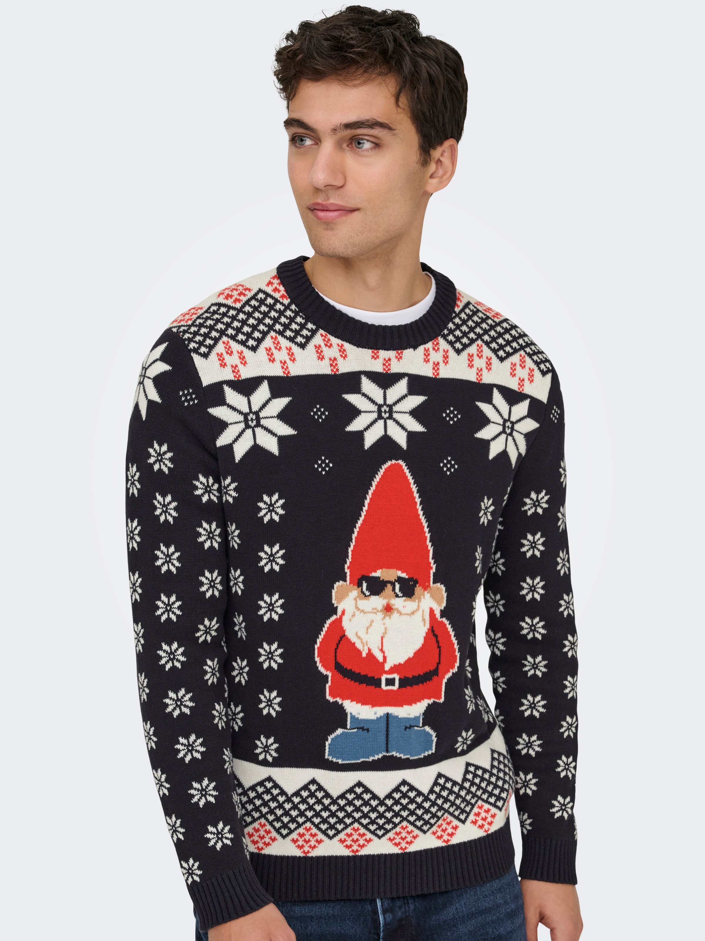 ONLY & SONS Rundhalspullover "ONSX-MAX REG CREW KNIT" günstig online kaufen