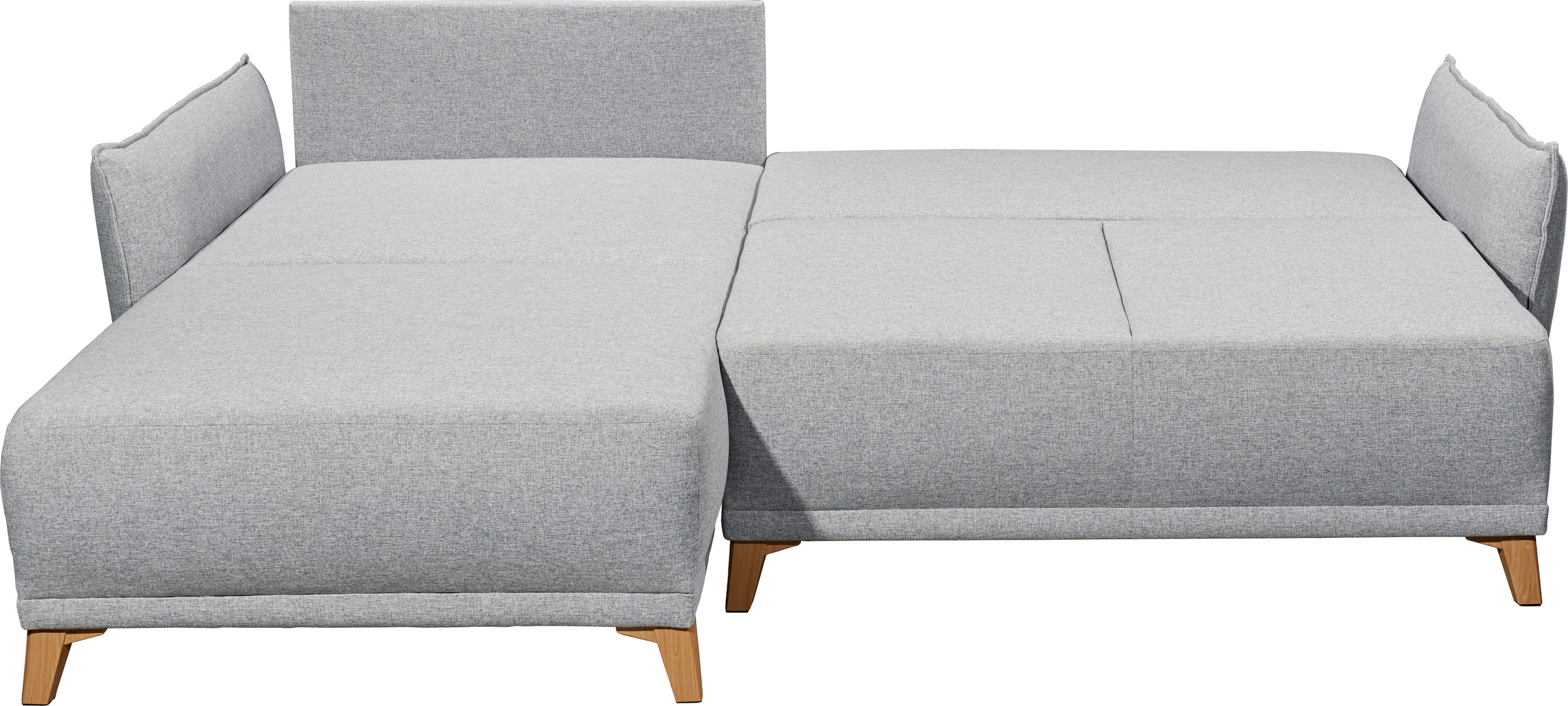 ED EXCITING DESIGN Ecksofa »Pamplona L-Form«, mit Bettfunktion, Bettkasten & Zierkissen