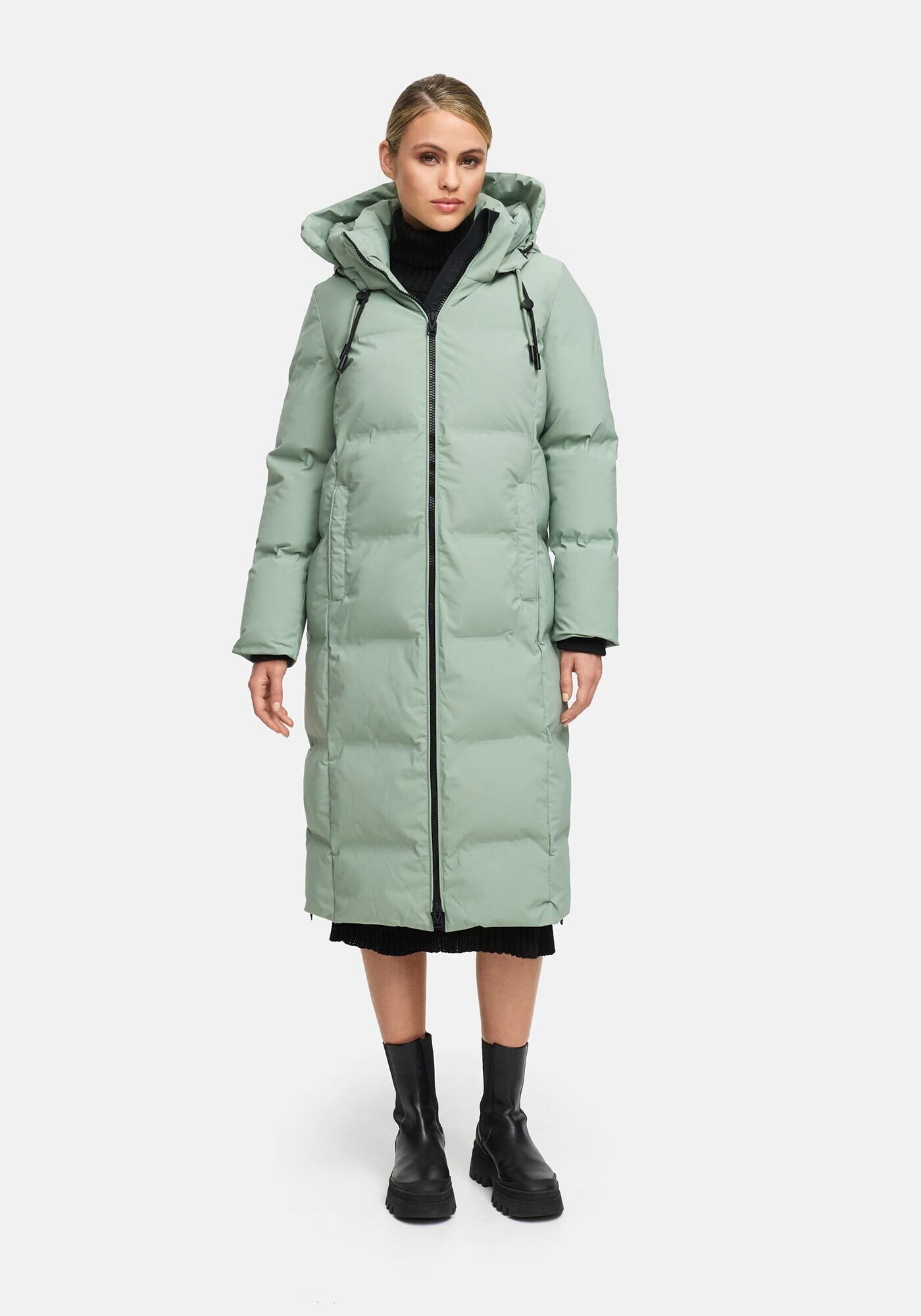 Marikoo Winterjacke "Tikoraa" mit extra langem Schnitt und hohem Kragen günstig online kaufen