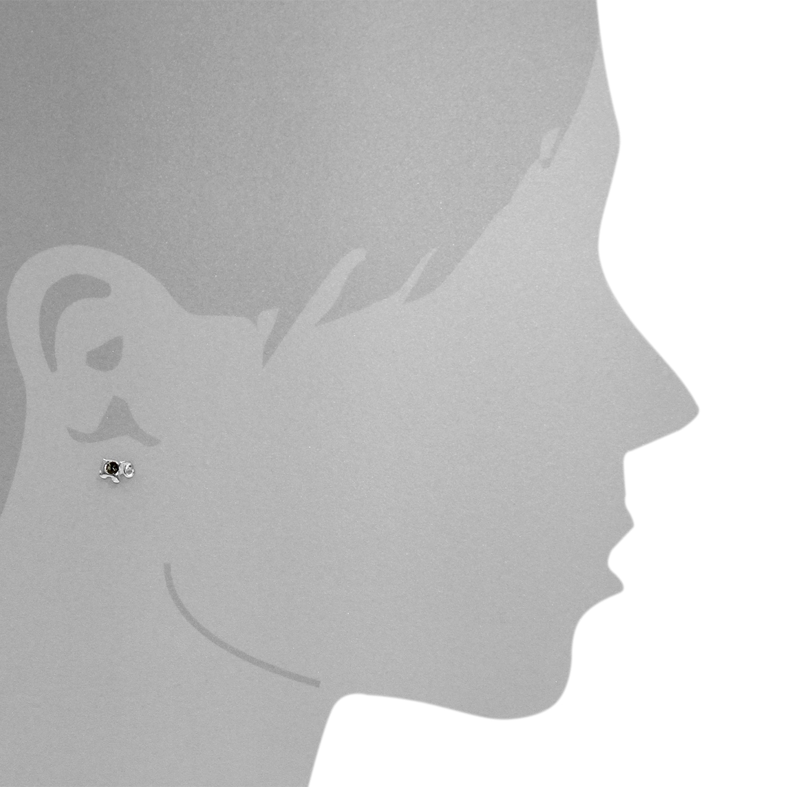 OSTSEE-SCHMUCK Paar Ohrstecker »- Elefant - Silber 925/000 - Bernstein«