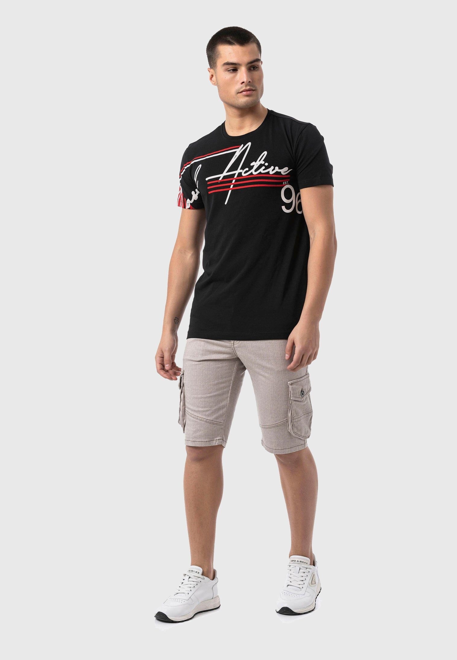 Cipo & Baxx Stoffhose »Hosen«, im Streifen-Look