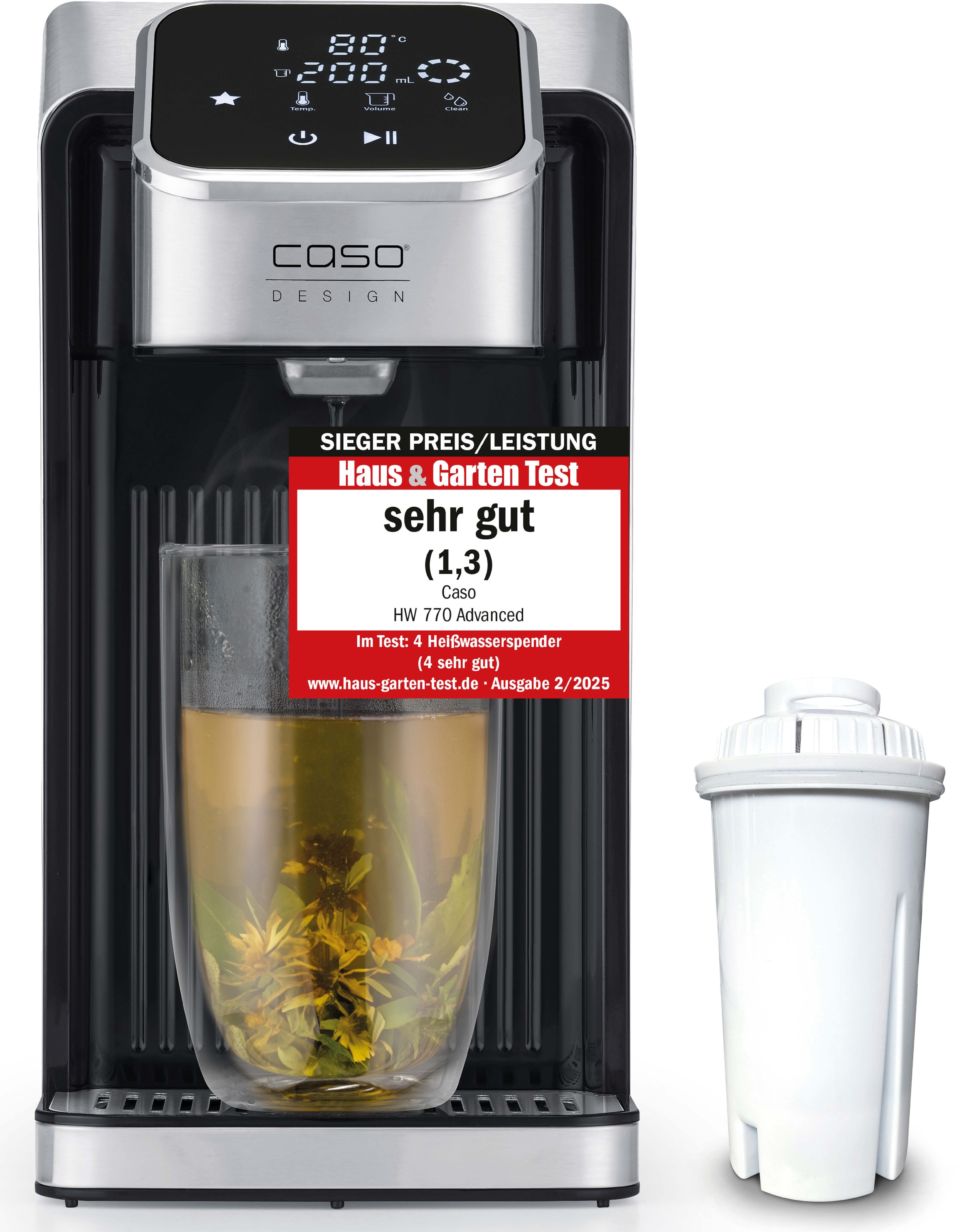 Caso Heißwasserspender "1889 HW 770 Advanced" 2,7 l 2600 W 13-stufiger Temp günstig online kaufen