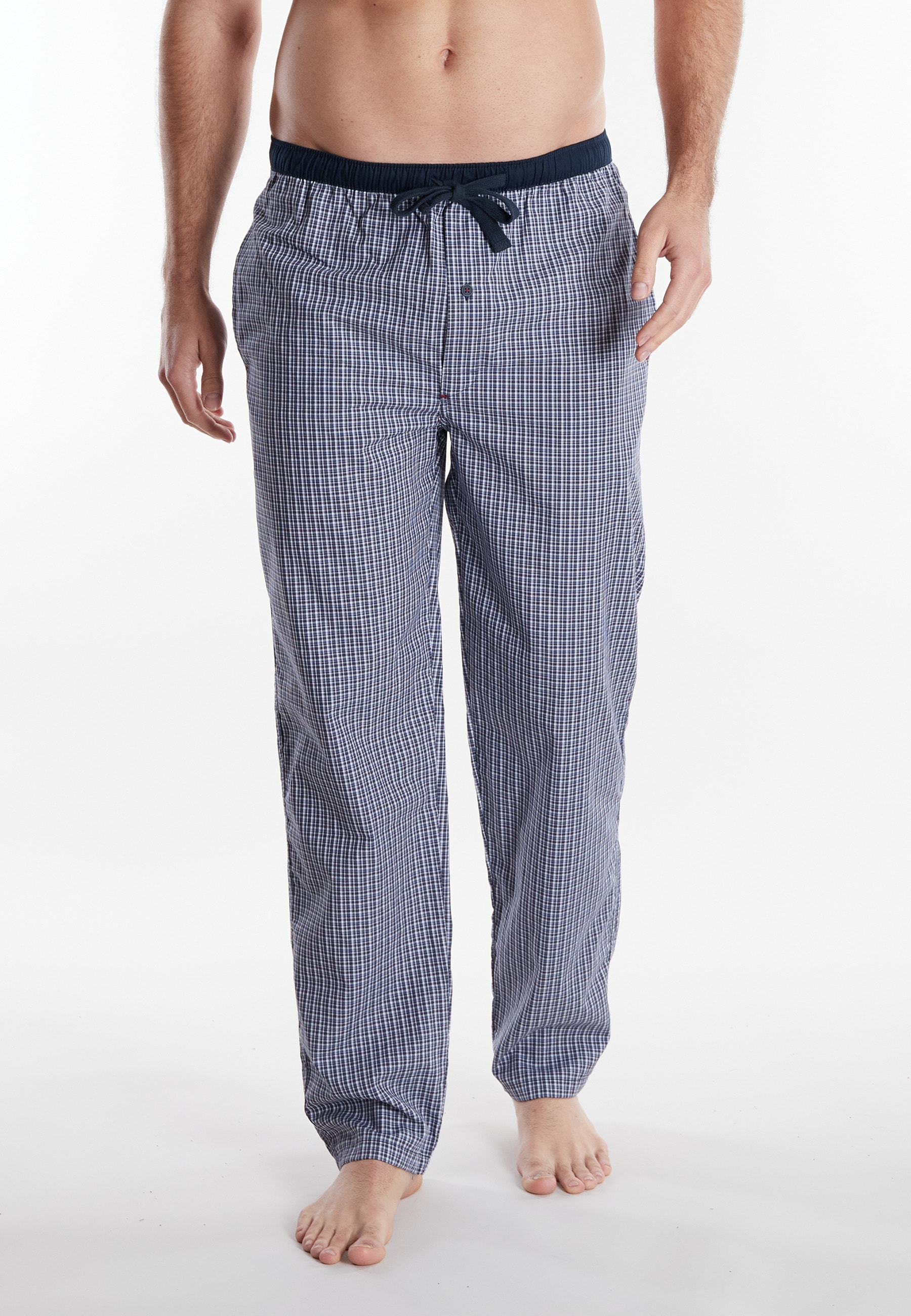 TOM TAILOR Pyjamahose »Dakota«  Bindeband, Seitentaschen, locker, bequem, atmungsaktiv