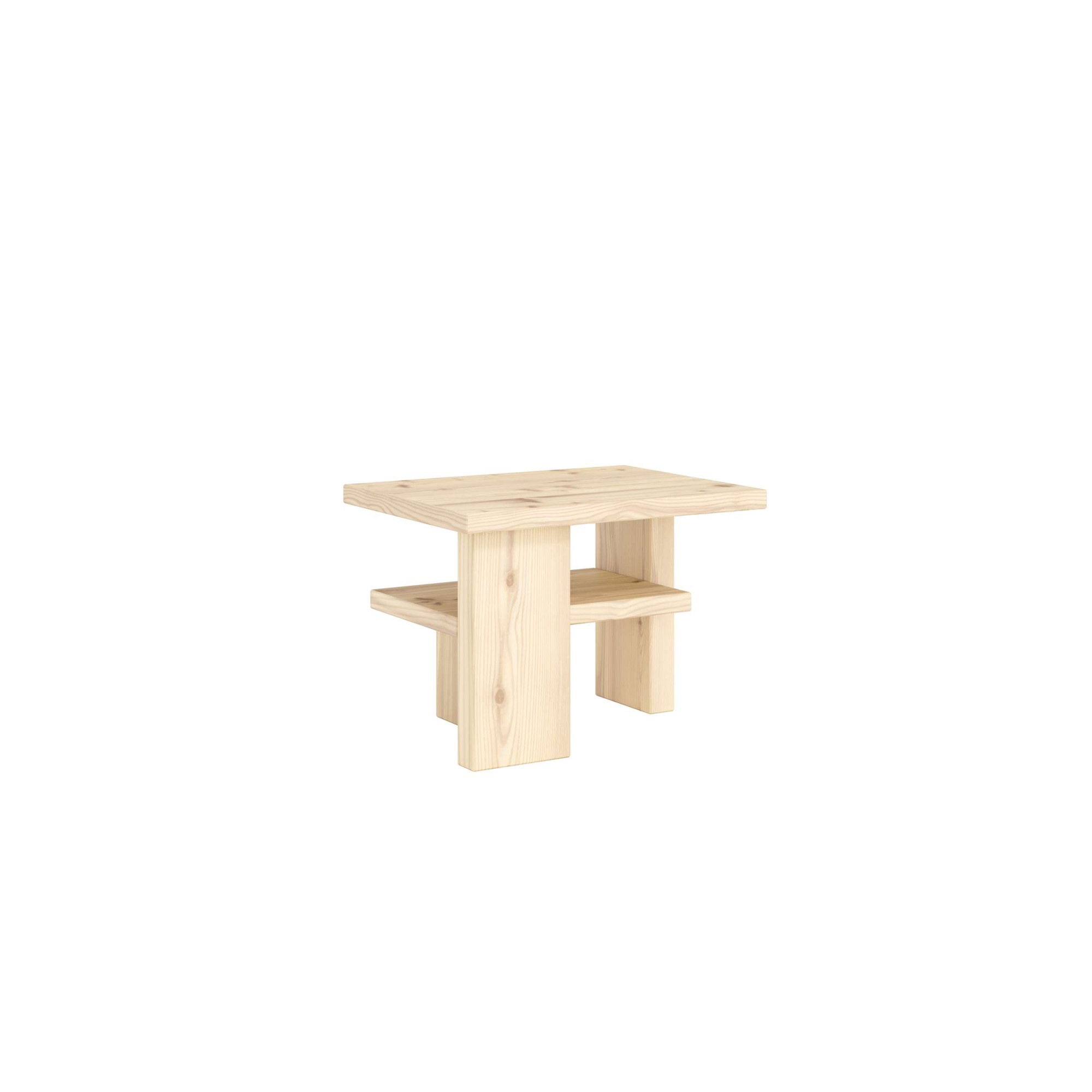 Beistelltisch KARUP DESIGN "Japan Side Table, kompakt, stilvoll, funktional, Made in Europe", raw, raw, raw, B:45cm H:32cm T:34cm, Tische, Beistelltisch, vielseitig einsetzbar, aus massivem FSC-zertifiziertes Massivholz 2