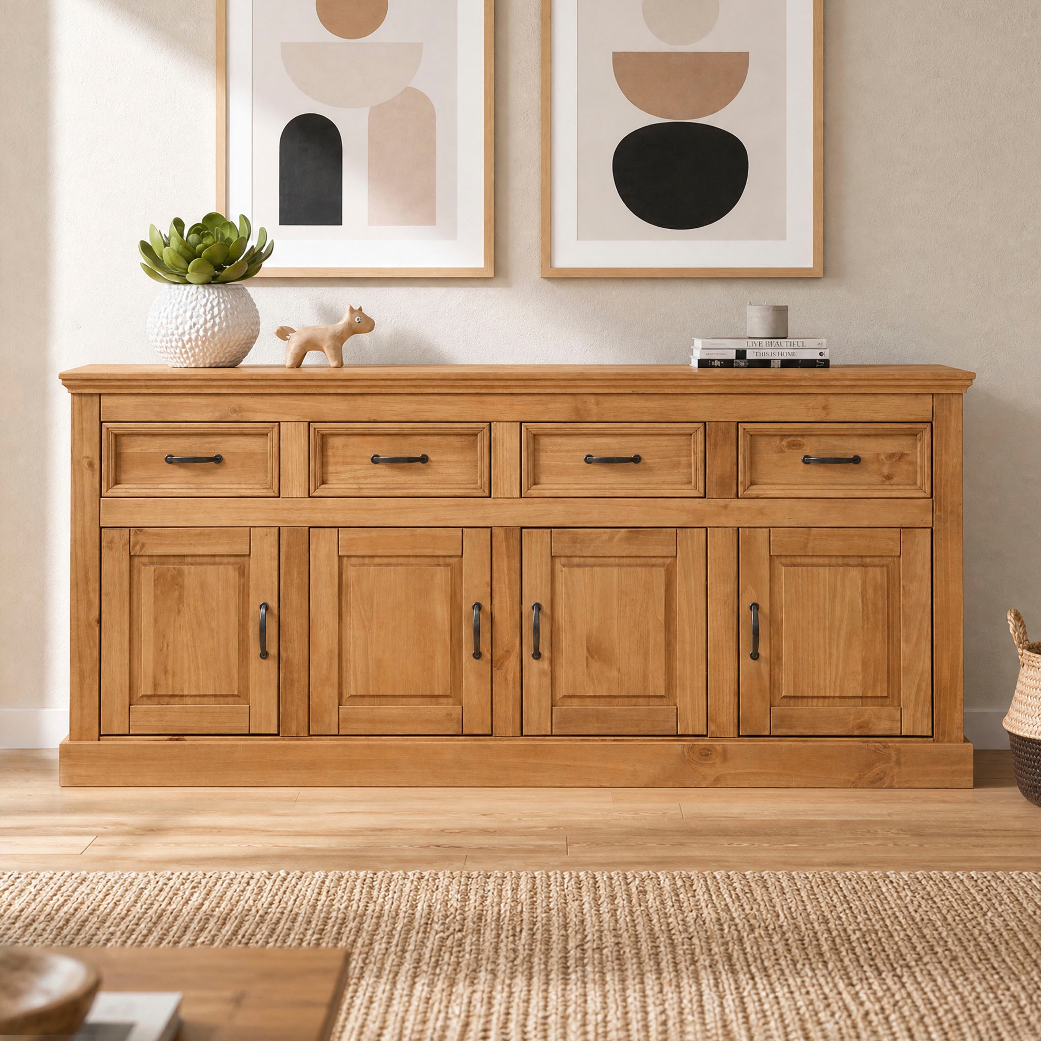 OTTO home Sideboard »Selma« Kommode mit 4 Türen und 4 Schubkästen