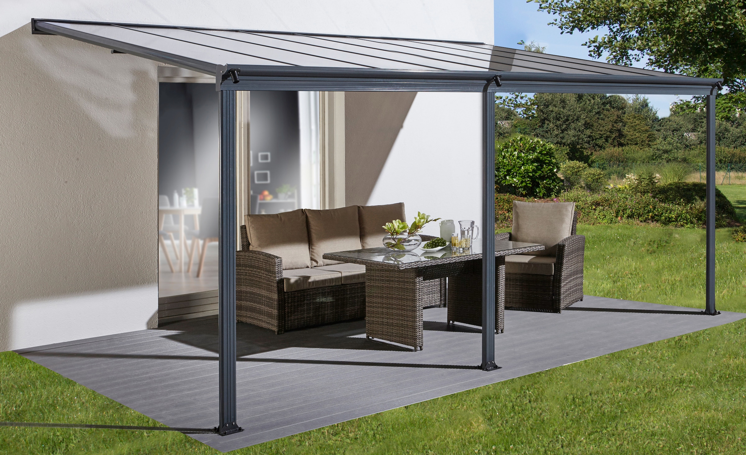 KONIFERA Terrassendach "Barcelona" in verschiedenen Größen