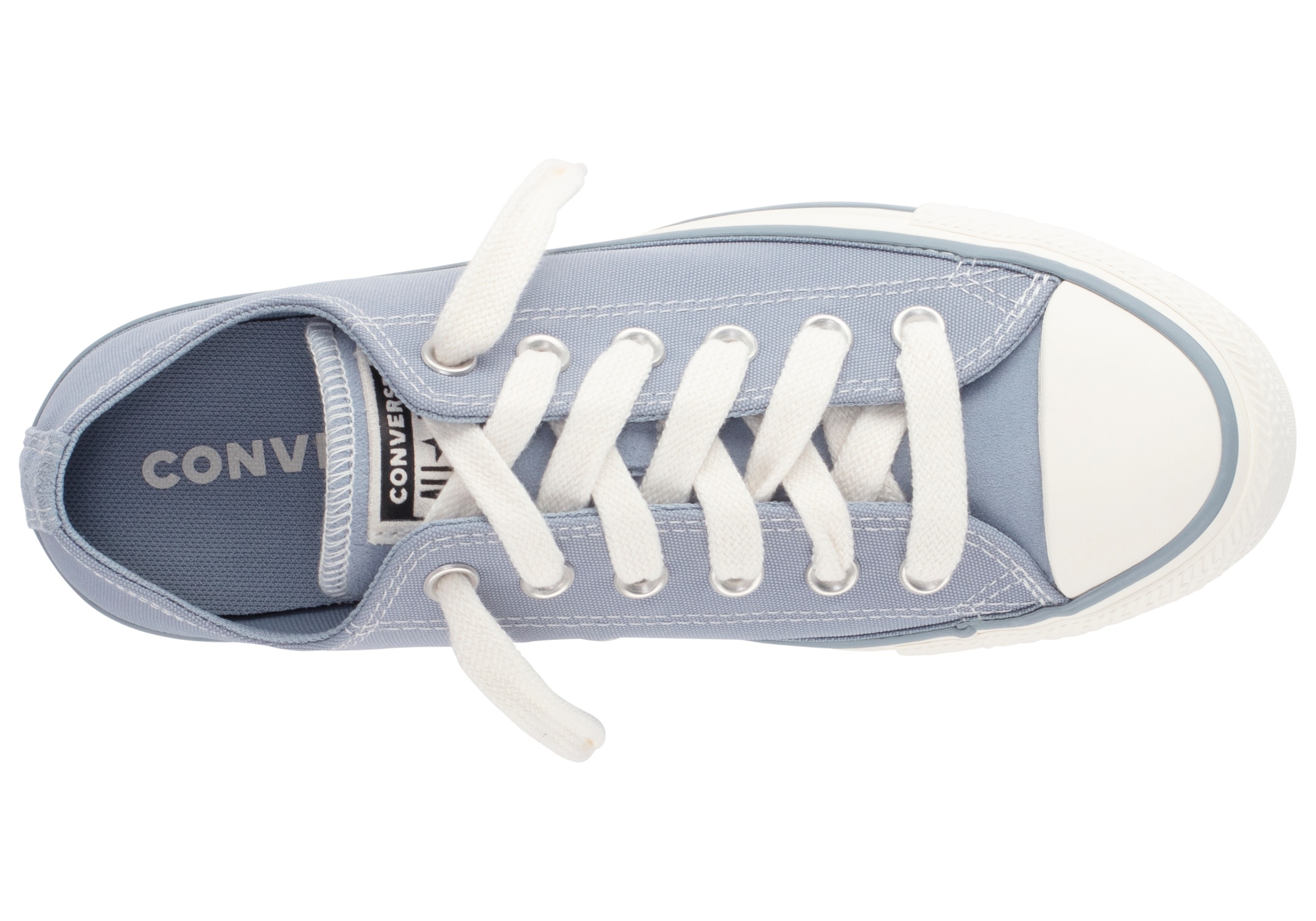 Baskets basses Converse CHUCK TAYLOR ALL STAR CANVAS + SUEDE Bleu 36,37,35,36 1/2 femmes 3