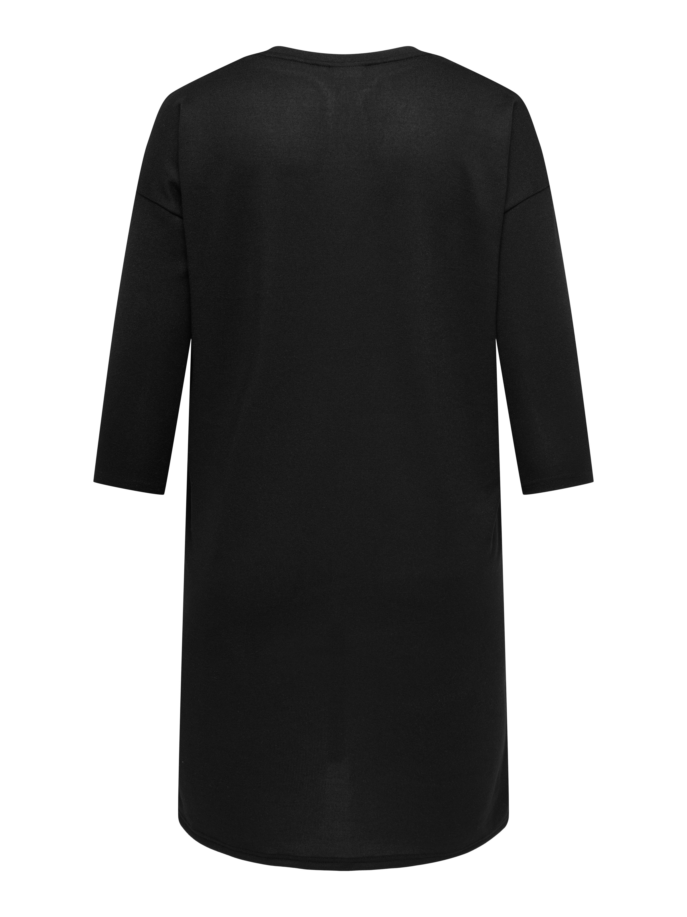 ONLY CARMAKOMA Jerseykleid "CARALBA 3/4 SL V-NECK ABK DRESS JRS" Sommerklei günstig online kaufen