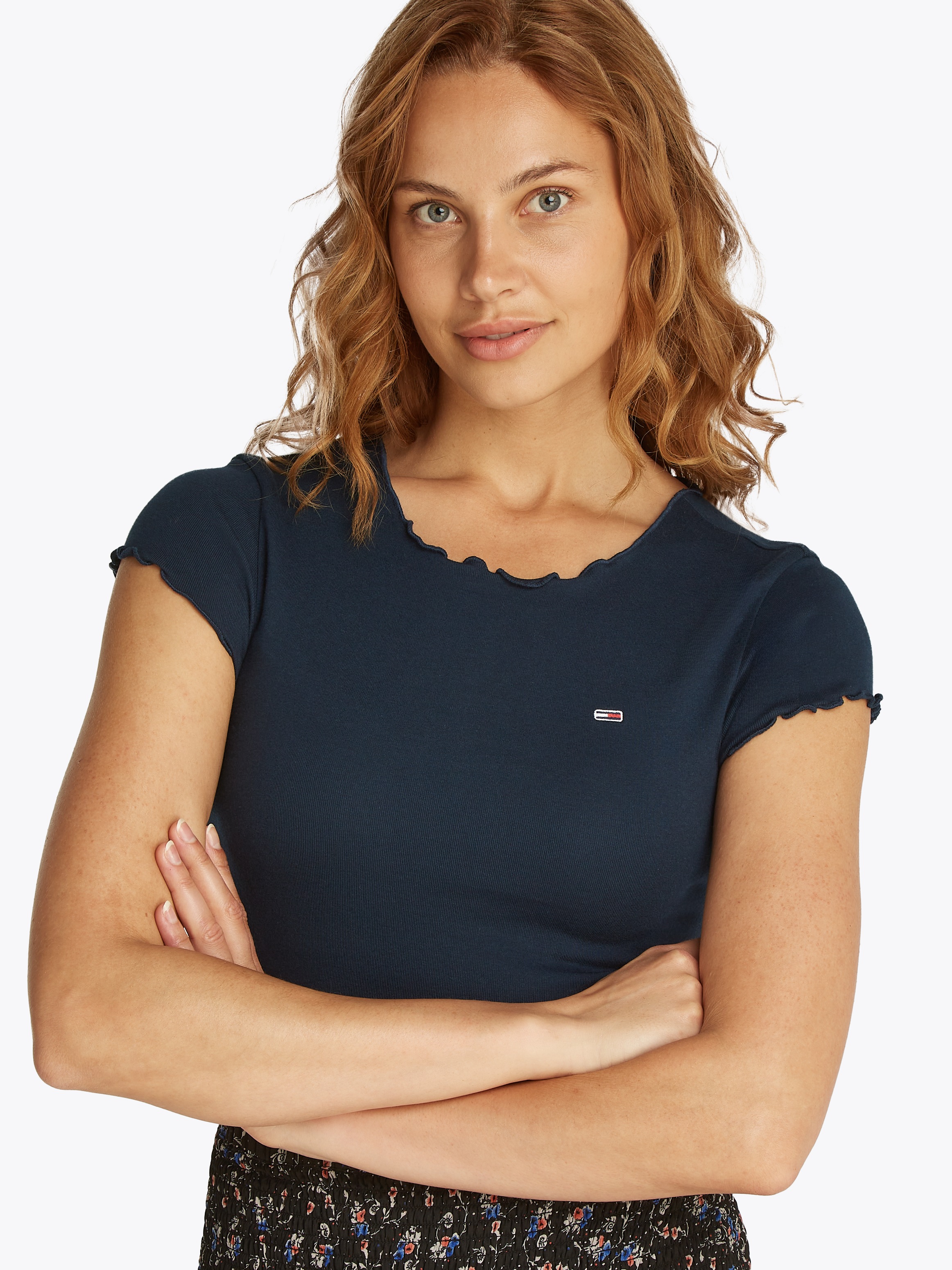 Tommy Jeans T-Shirt "TJW SH SLIM BABYLOCK TEE EXT", mit Babylock günstig online kaufen