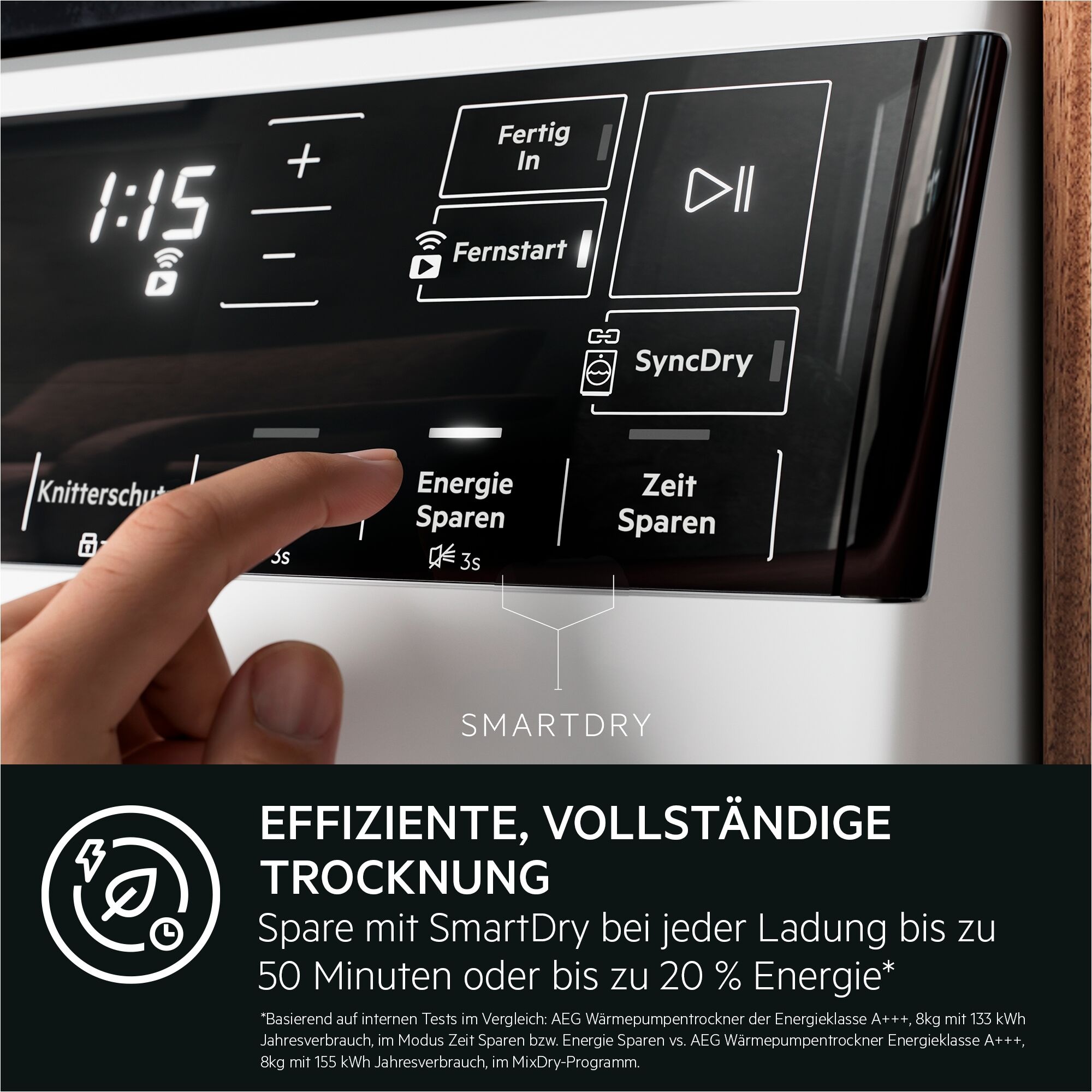 AEG Wärmepumpentrockner »TR9XW80880«, 8 kg, Sprachsteuerung über Google Assistant