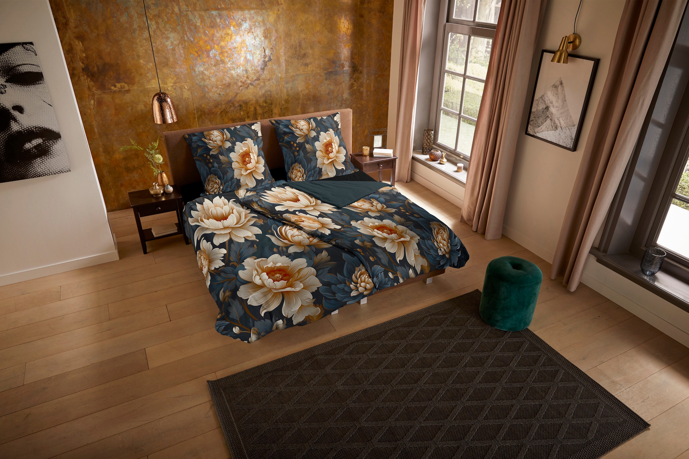 PURE luxury collection Wendebettwäsche "Iron" 2 Stk. Mikrofaser, 135x200, P günstig online kaufen