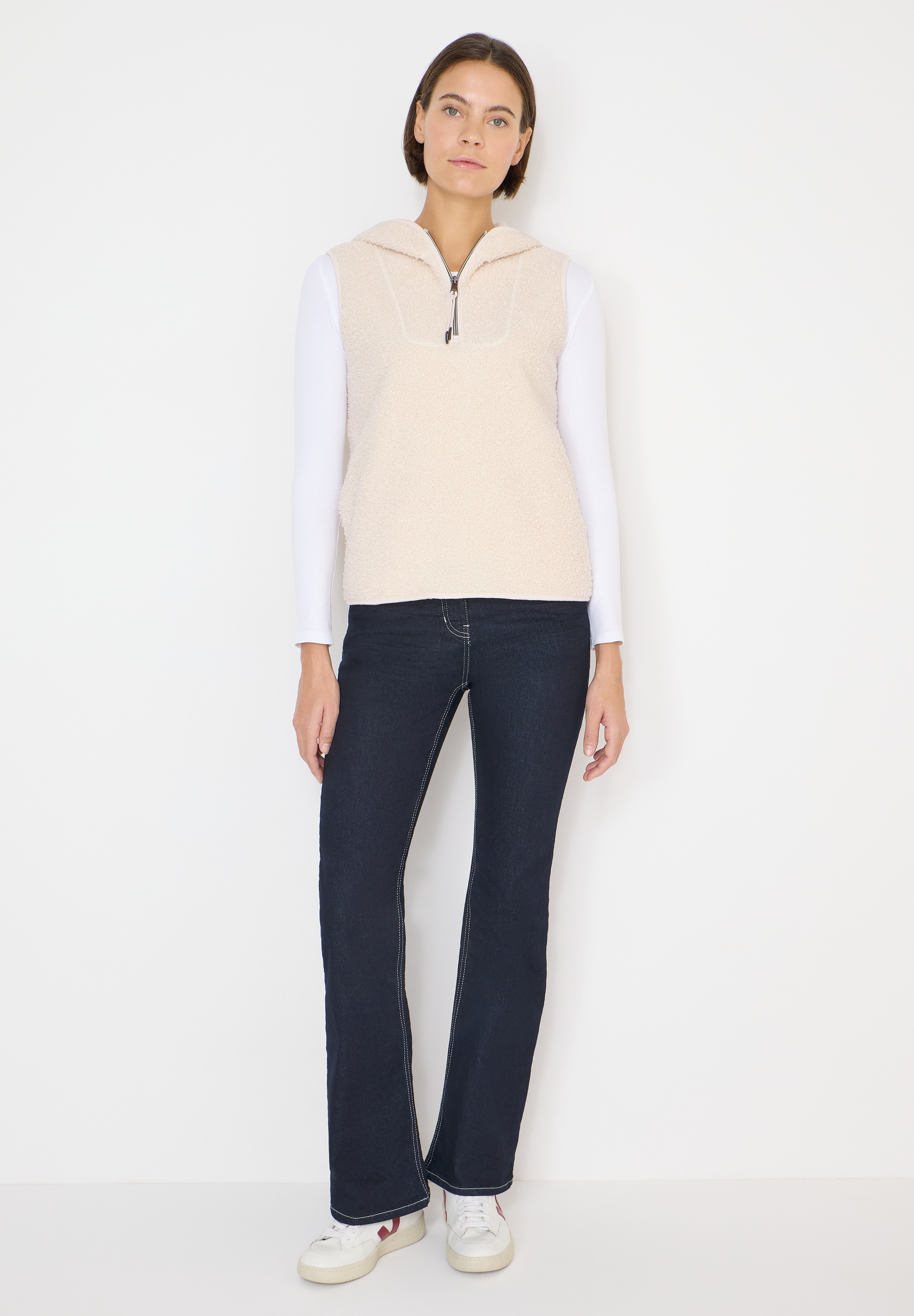 Cecil Fellweste mit Teddy-Futter und Teddy-Kapuze