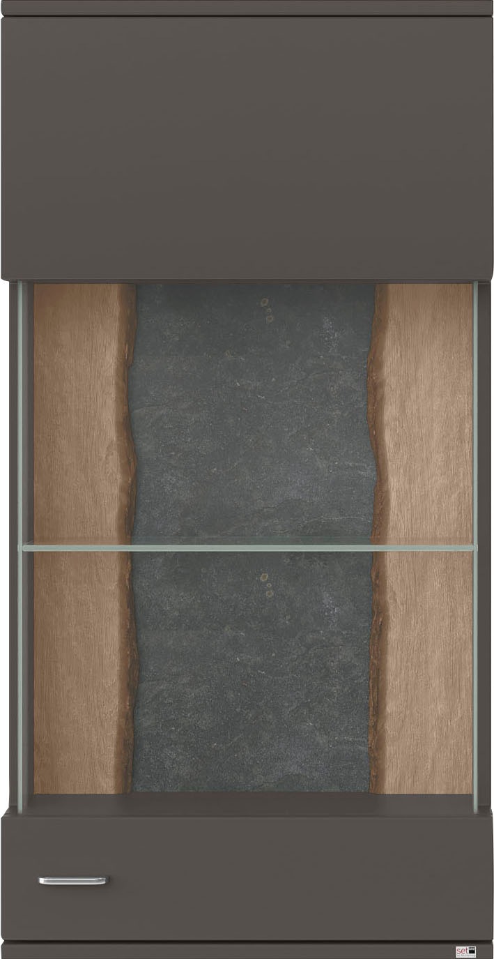 set one by Musterring Vitrine »TACOMA« Typ 21/22, Höhe 126,4 cm, mit getönter Glastür