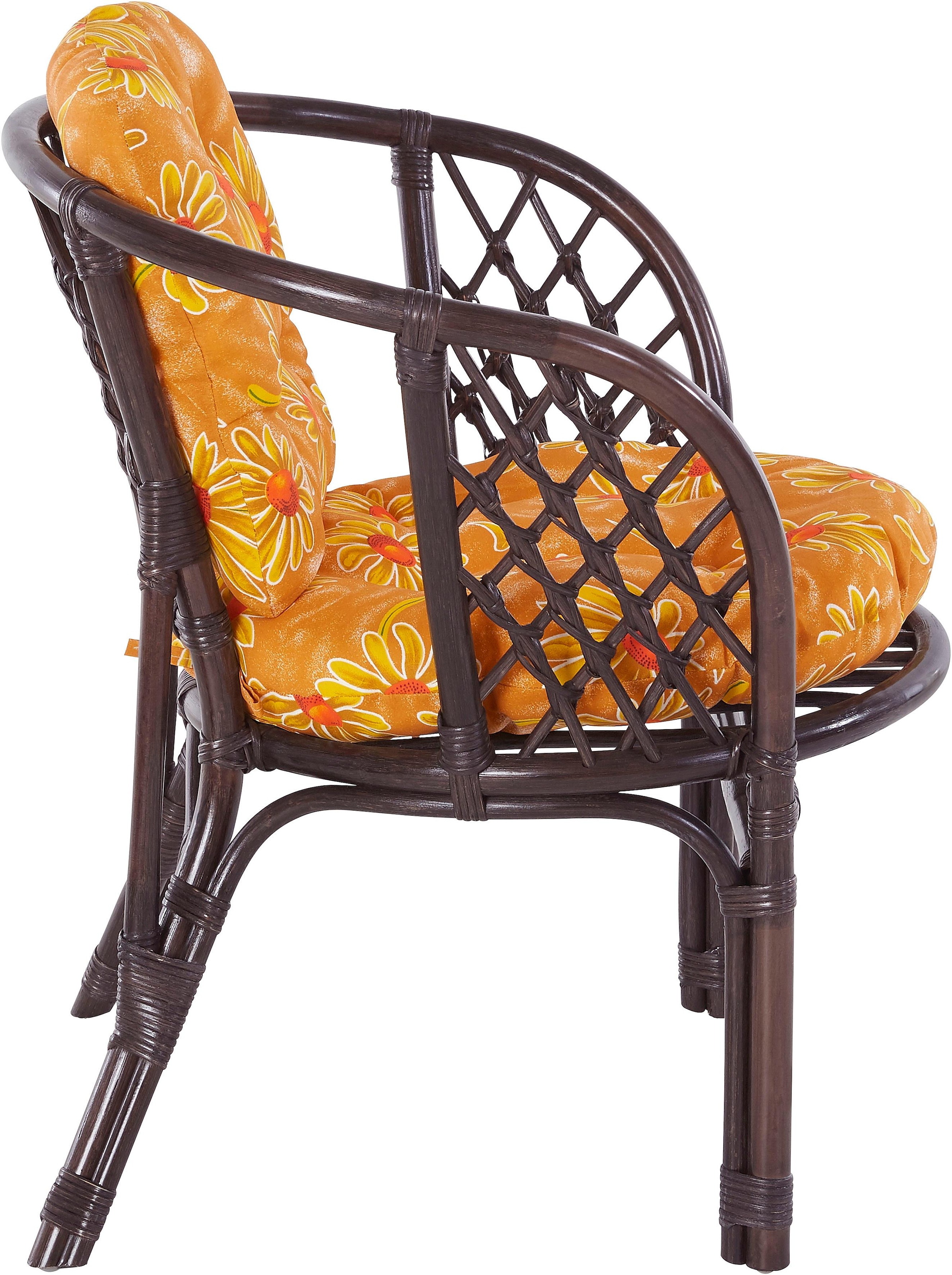 Home affaire Rattanstuhl »Rattansessel«, im 2er-Set aus Rattan und passenden  Kissenauflagen, Breite 66 cm bestellen | BAUR