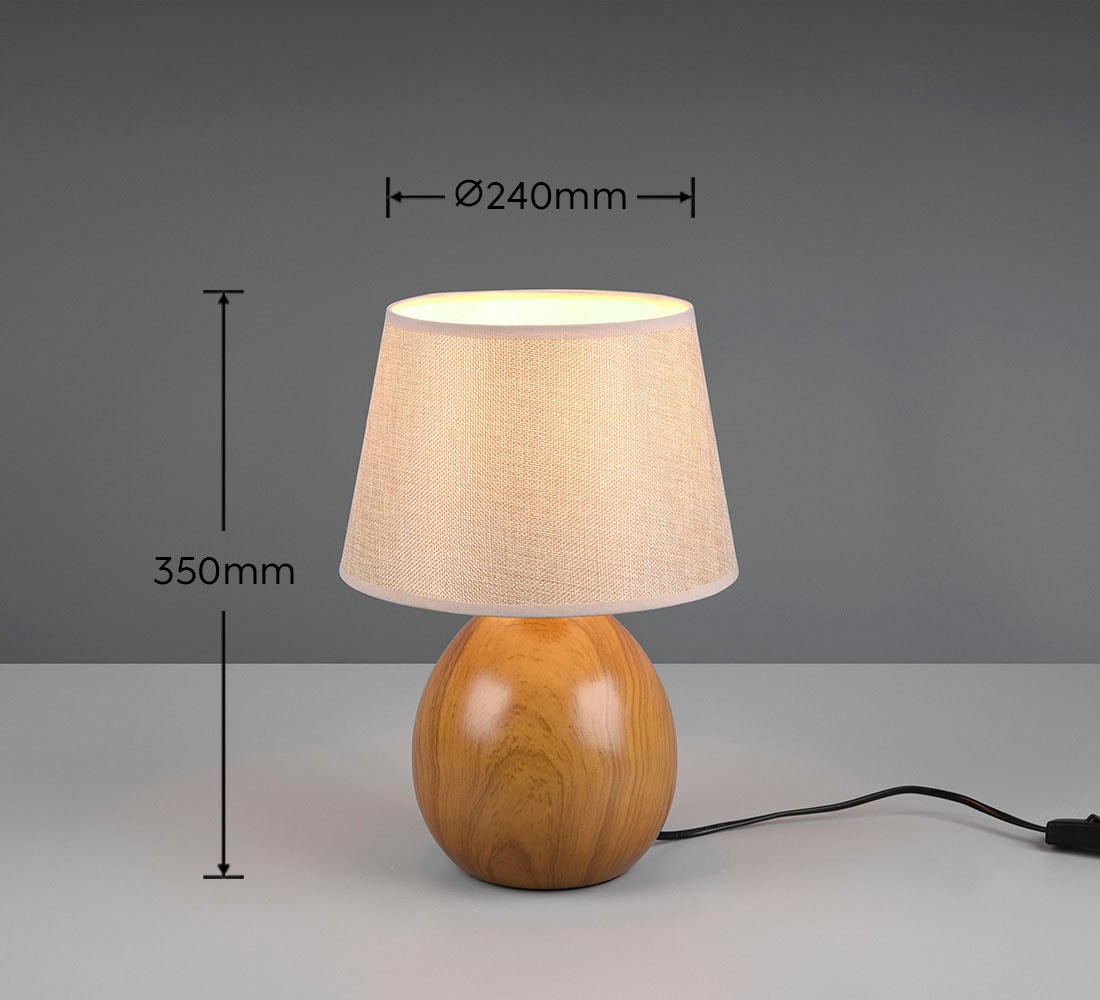TRIO Leuchten Tischlampe »Luxor«, für Leuchtmittel 1 x E14