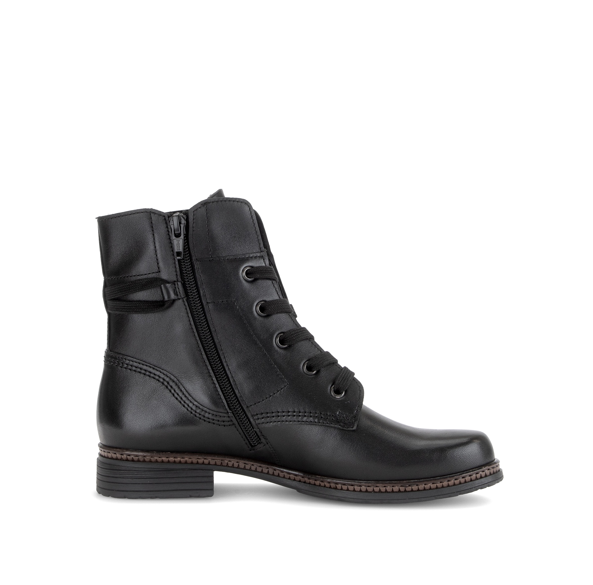 Gabor Schnürstiefelette  Blockabsatz, Schnürboots mit gepolstertem Schaftrand