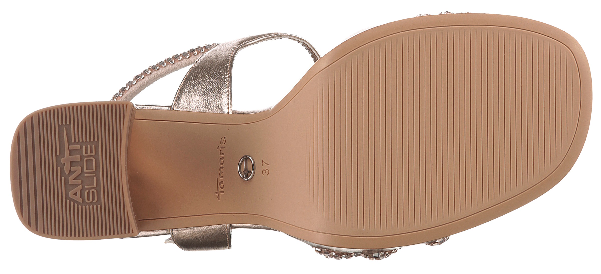 Thumbnail - Tamaris Sandalette, Blockabsatz, Abendschuh, Festtagsschuh, funkelnde Strasssteinchen