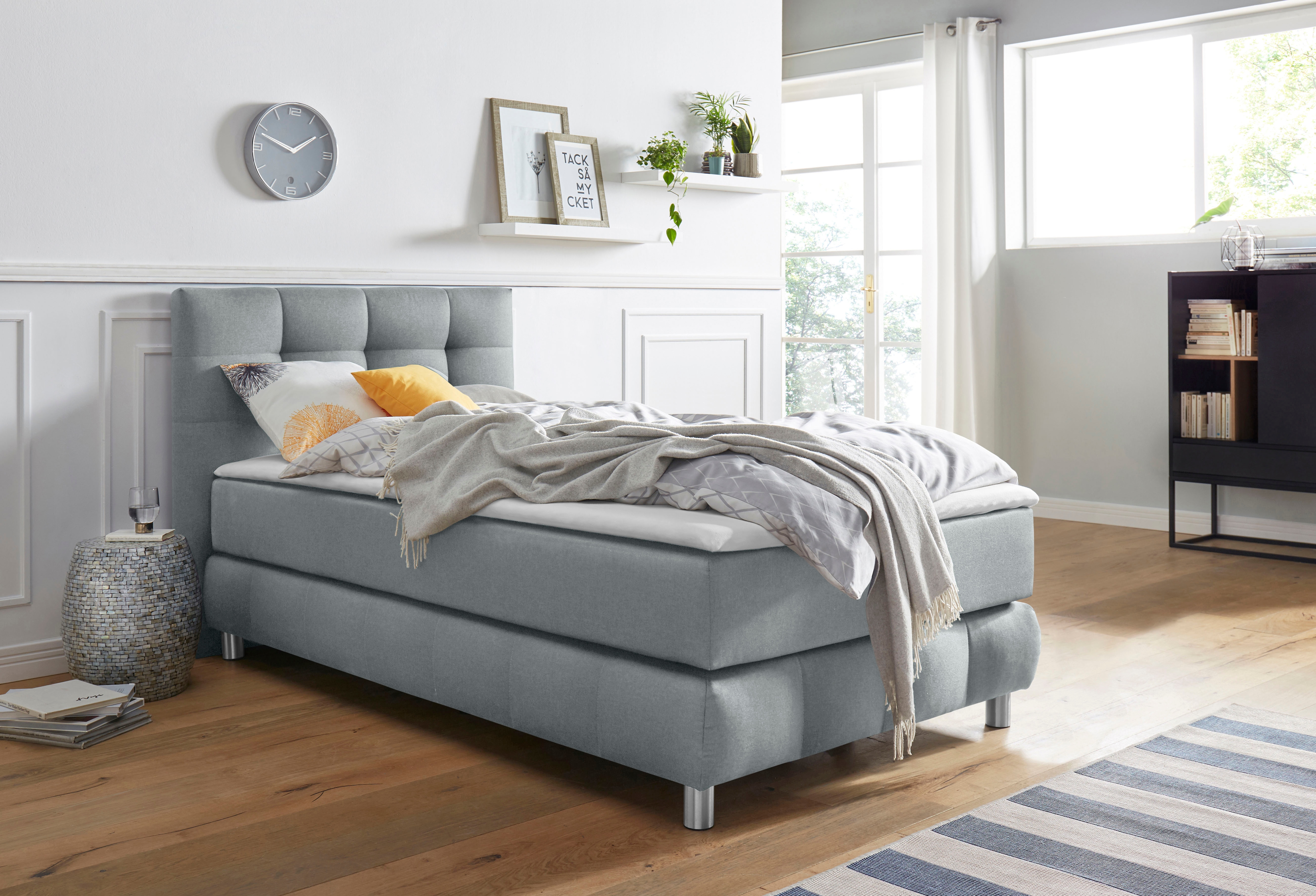 Home affaire Boxspringbett "Salo" incl. Topper, 6 Breiten, 2 Härtegrade, TFK auch in Härtegrad 4