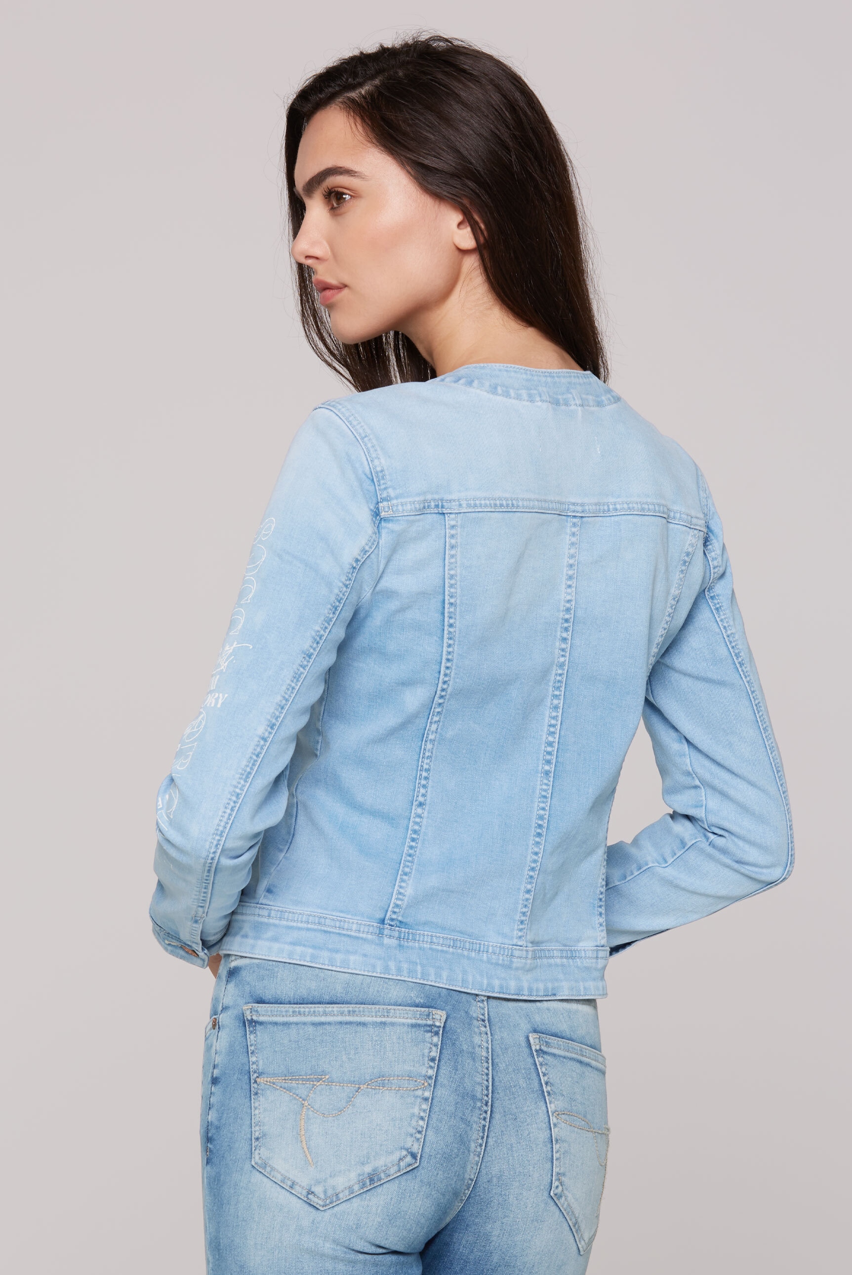 SOCCX Jeansjacke, ohne Kapuze, mit Brusttaschen