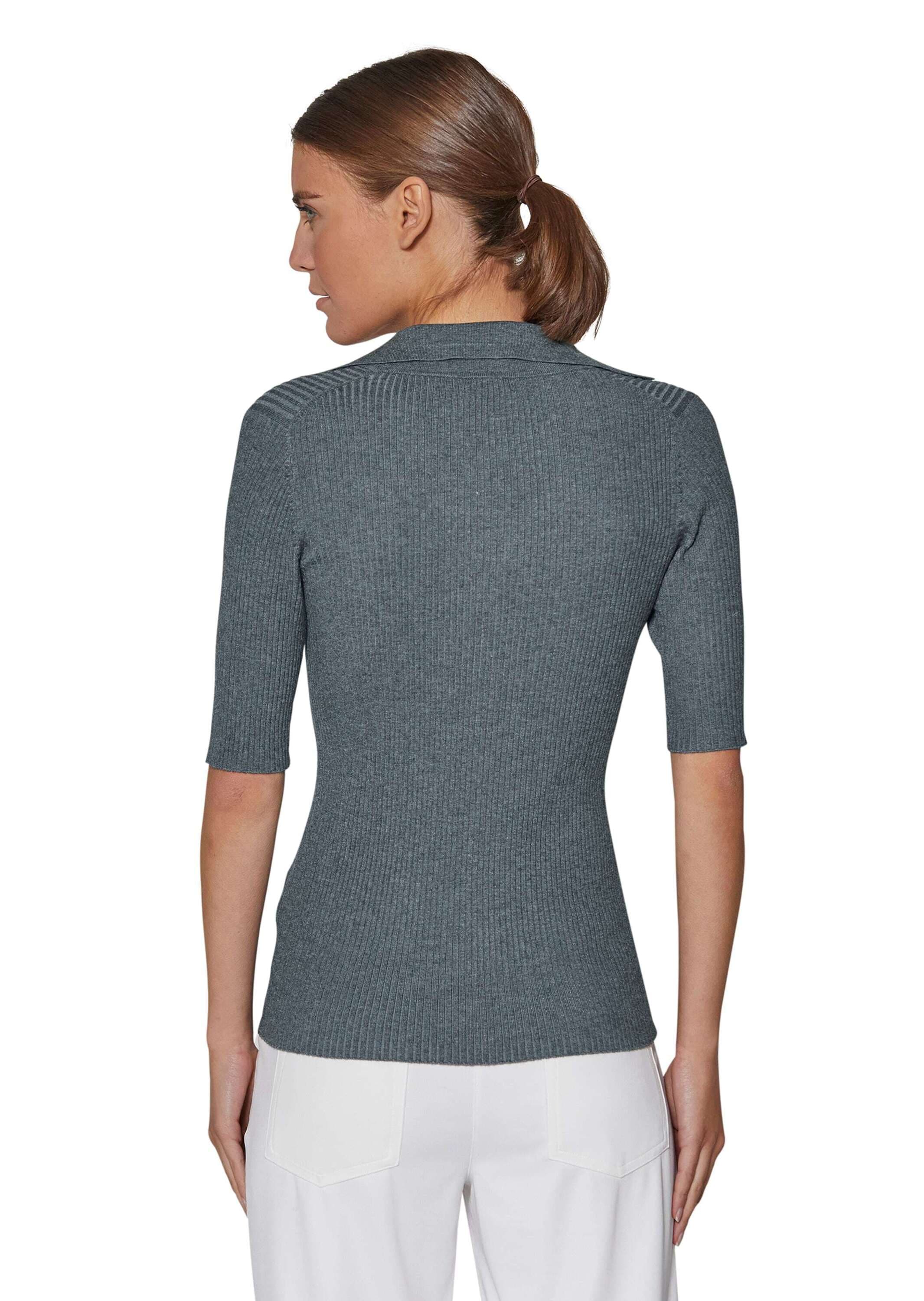 MADELEINE Longpullover »Pullover Pullover mit Wellenkante«