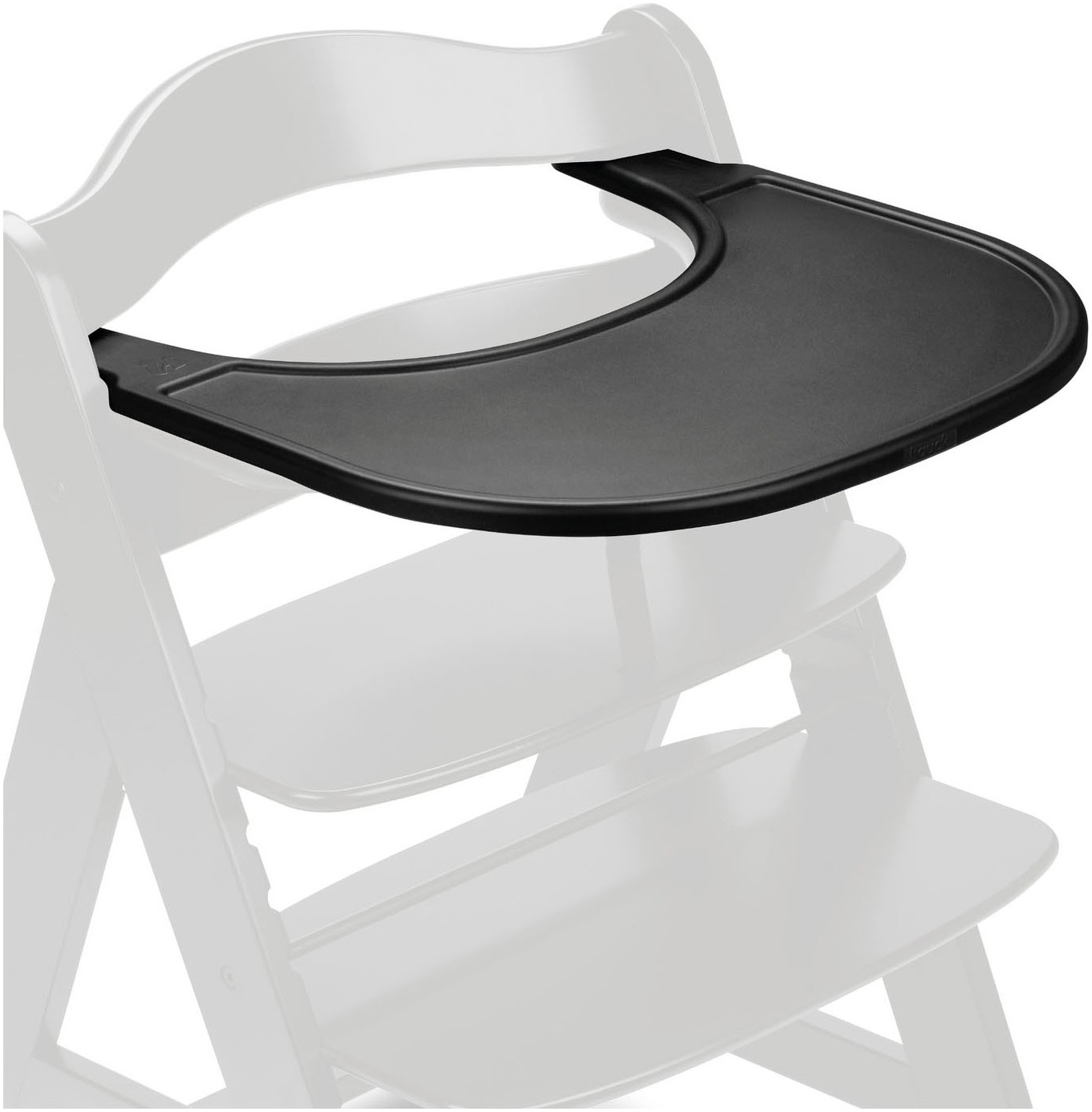 Hauck Hochstuhltablett »Alpha Click Tray, Black«, aus recyceltem Material