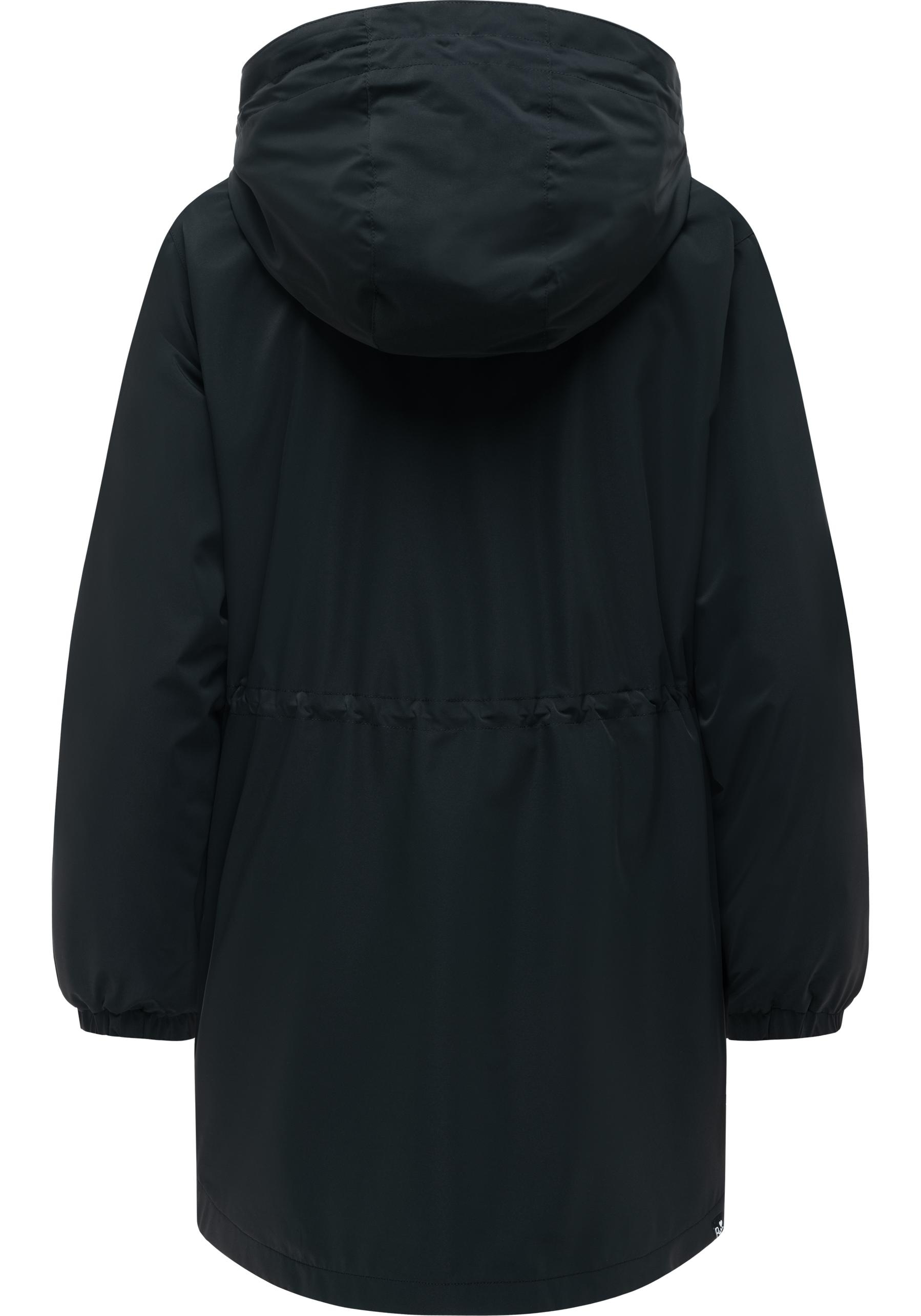 Ragwear Kurzmantel »Brona« Kurzer Damen Übergangsmantel mit Taillenzugband