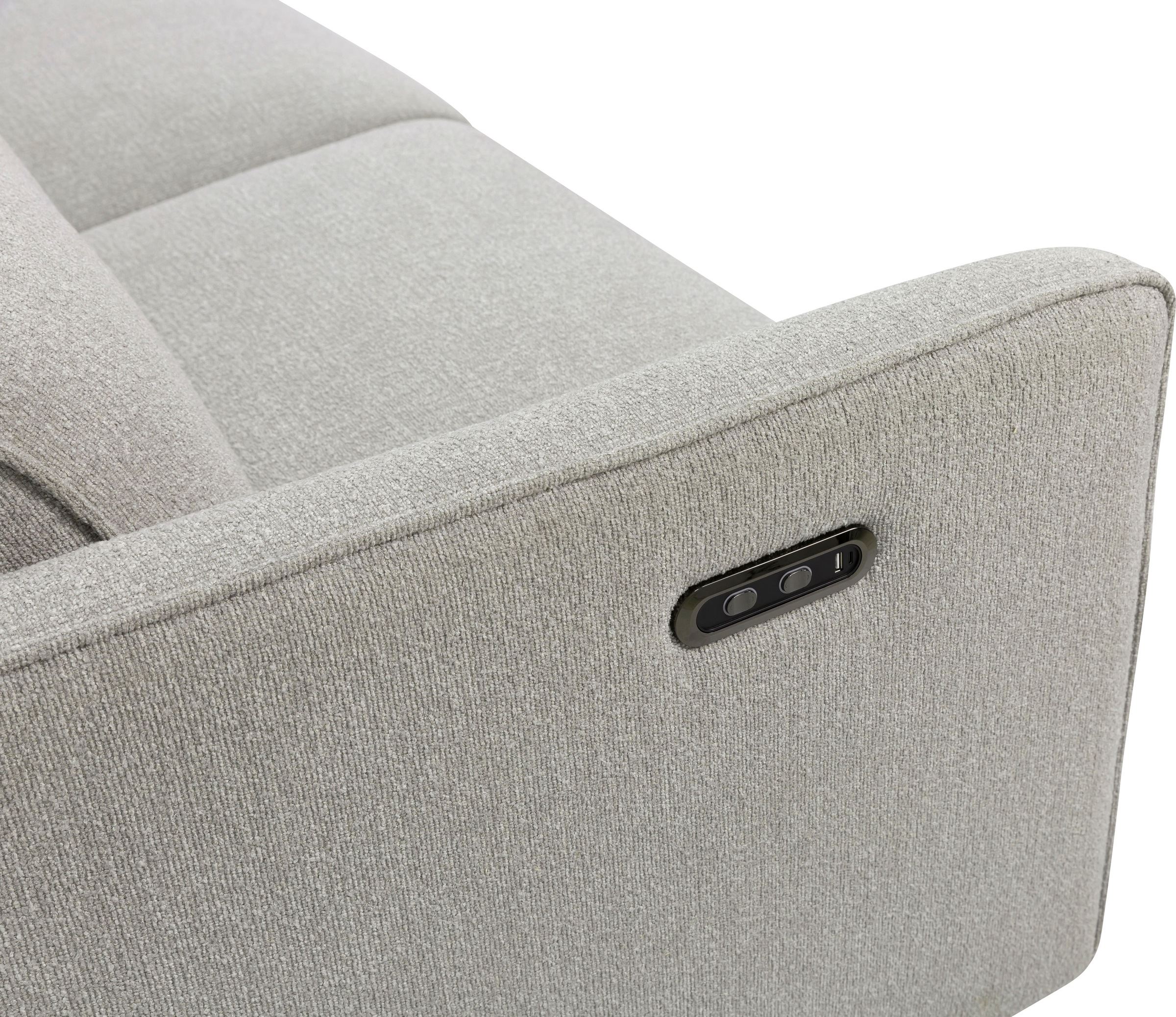 INOSIGN 2-Sitzer »KYLLY, XXL (208 cm) elektrische Relax- und Liegefunktion in 2 Sitzen«, Mega-Sofa, Kopfteilverstellung, USB A/ C, Federkern, Feinstruktur