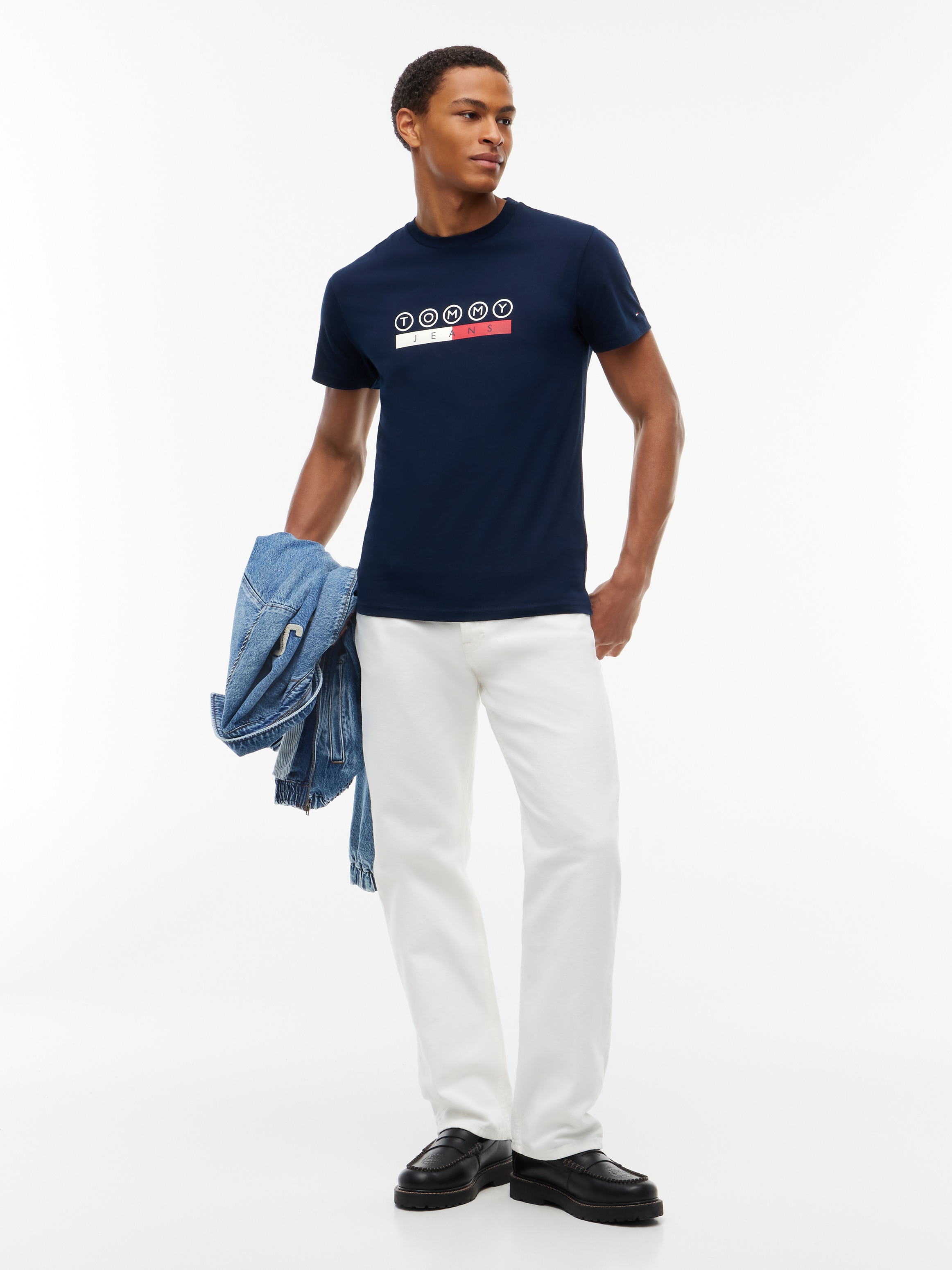 Tommy Jeans T-Shirt »SLIM PLAY TEE« Slim fit mit Markenprint