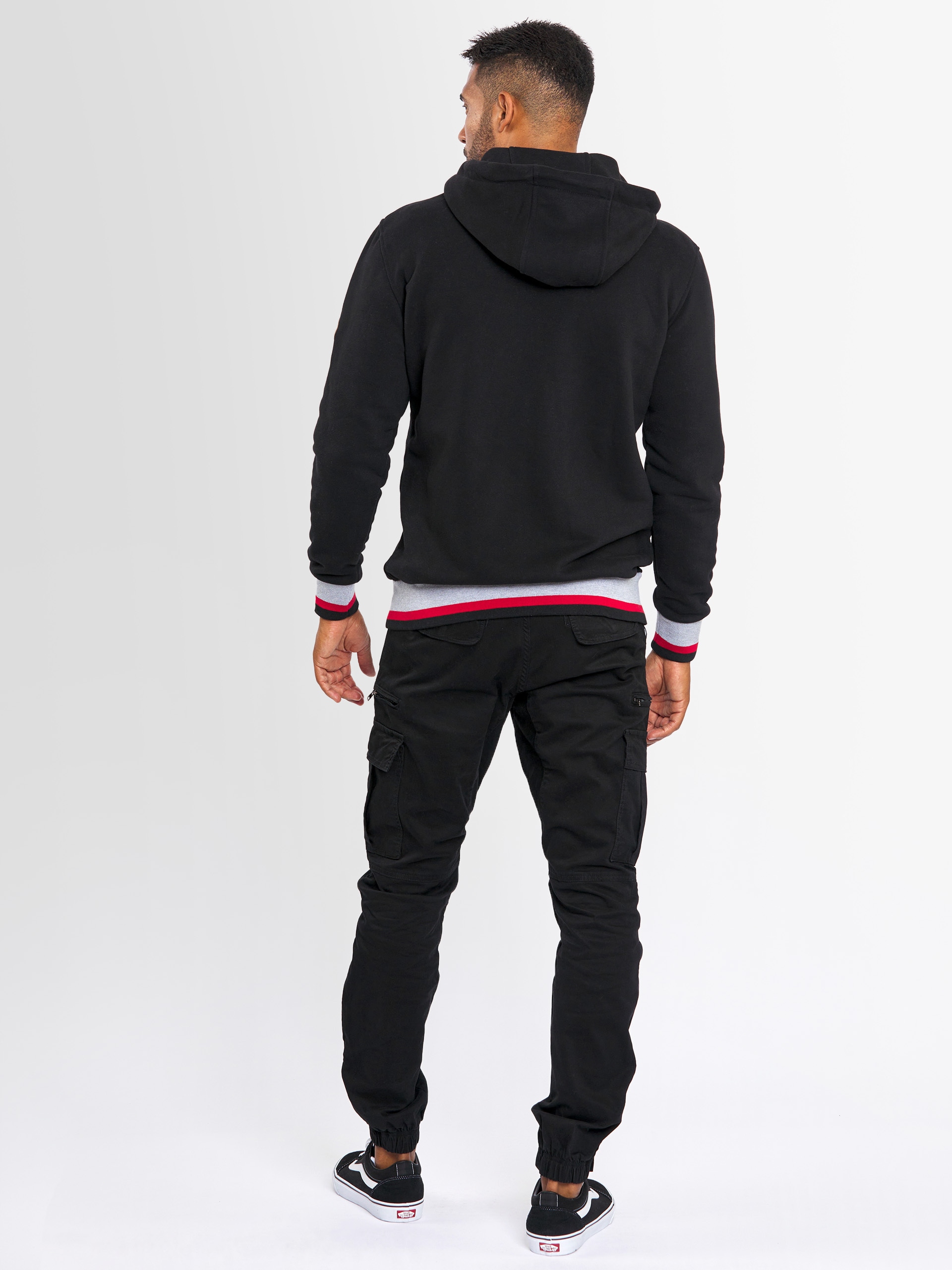 Alessandro Salvarini Sweatjacke »ASRevellio«, mit großer Kapuze