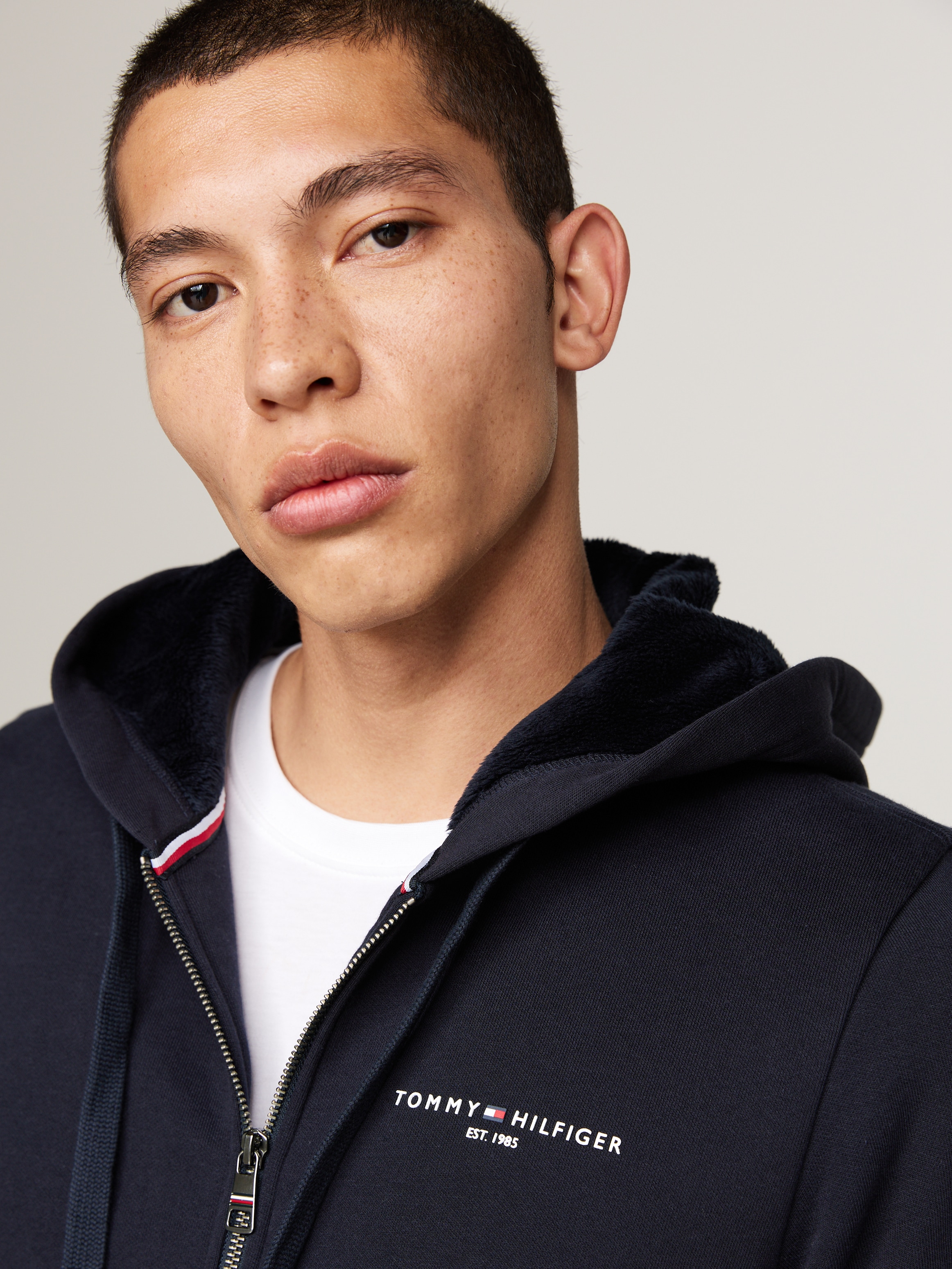 Tommy Hilfiger Kapuzensweatshirt TOMMY LOGO FUR LINED HOODY mit Kapuze, Log günstig online kaufen