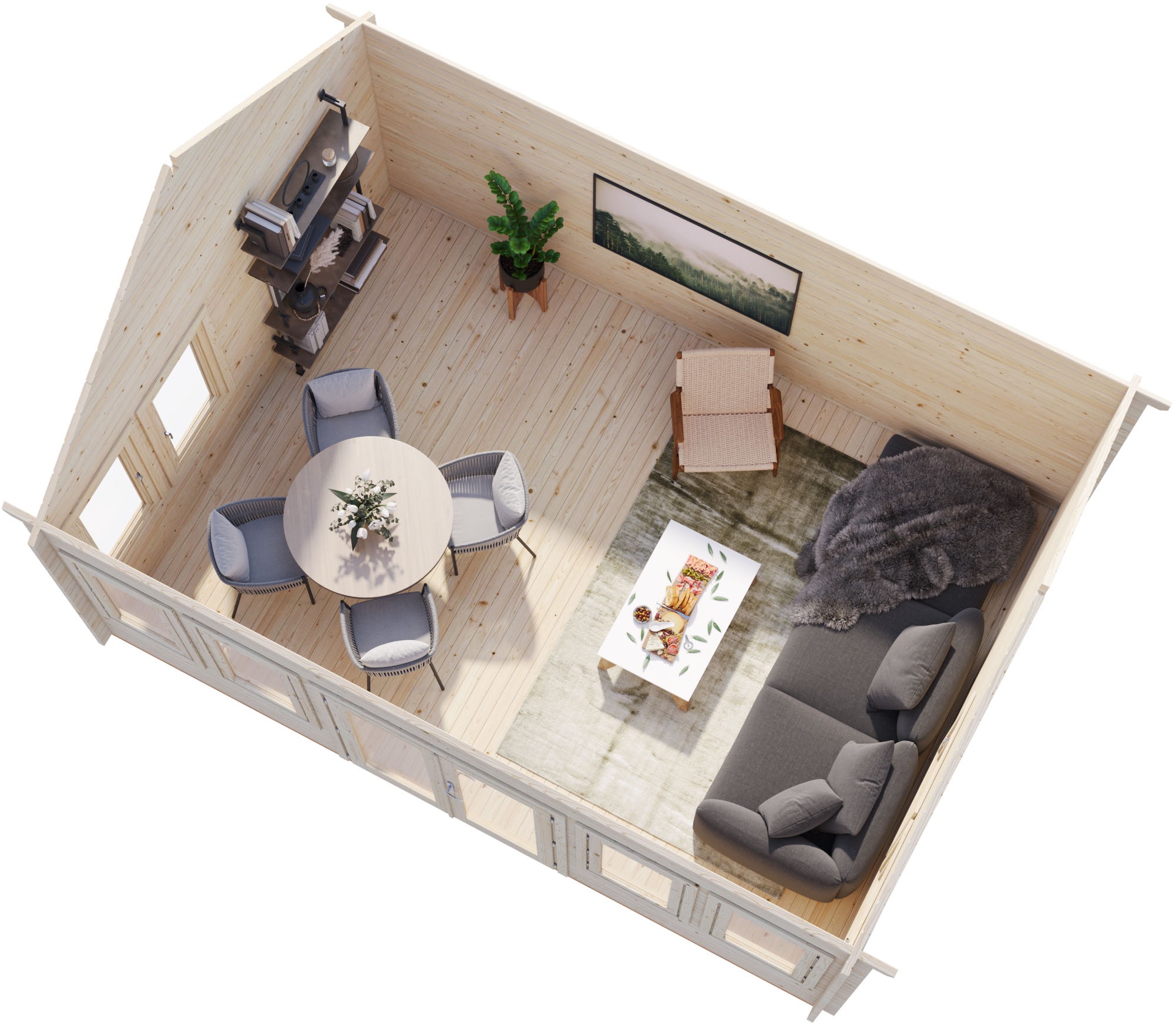 Palmako Gartenhaus »Claudia« verschiedene Farben