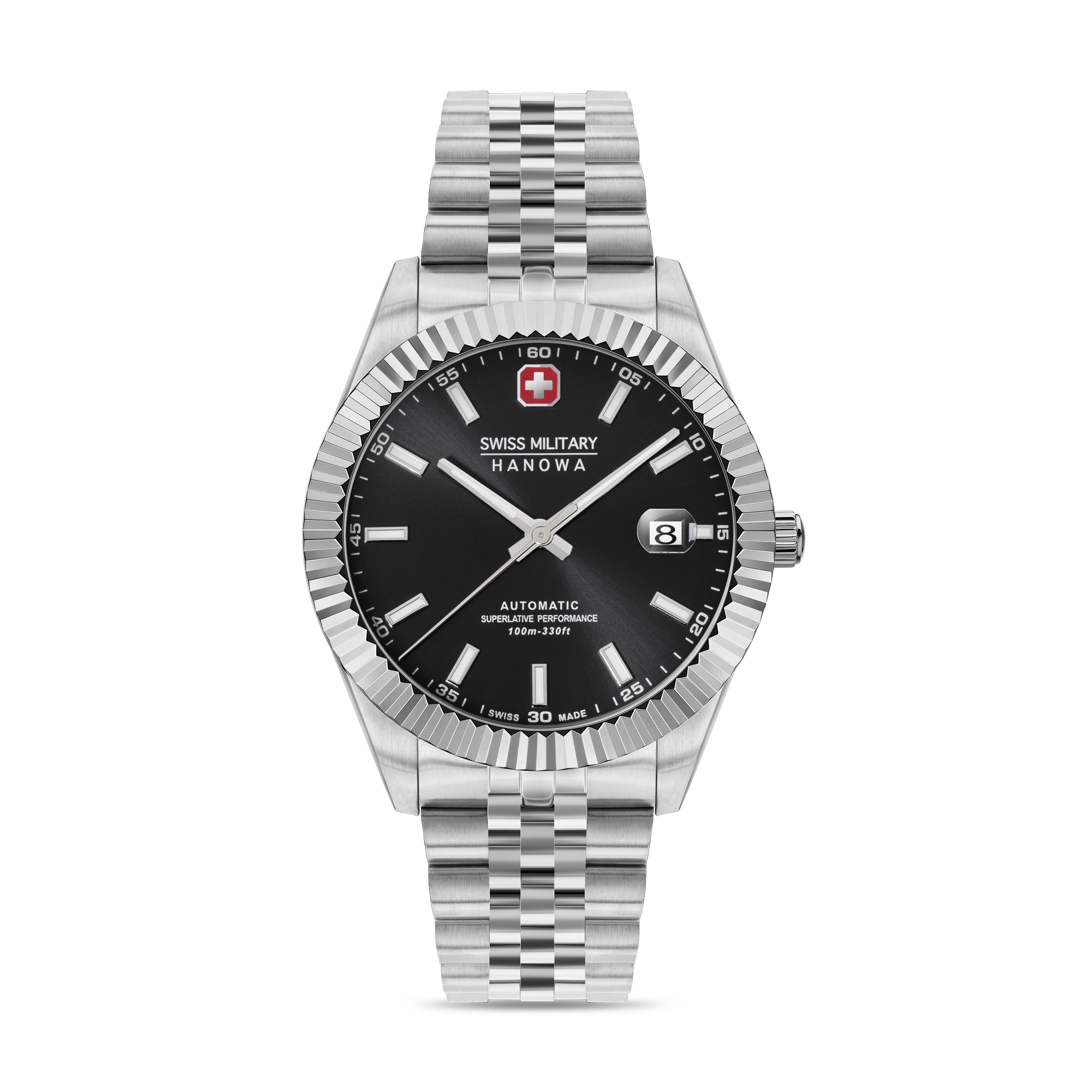 Swiss Military Hanowa Automatikuhr »Diligenter« Armbanduhr, Herrenuhr, Swiss Made, Mechanische Uhr, Edelstahlarmband