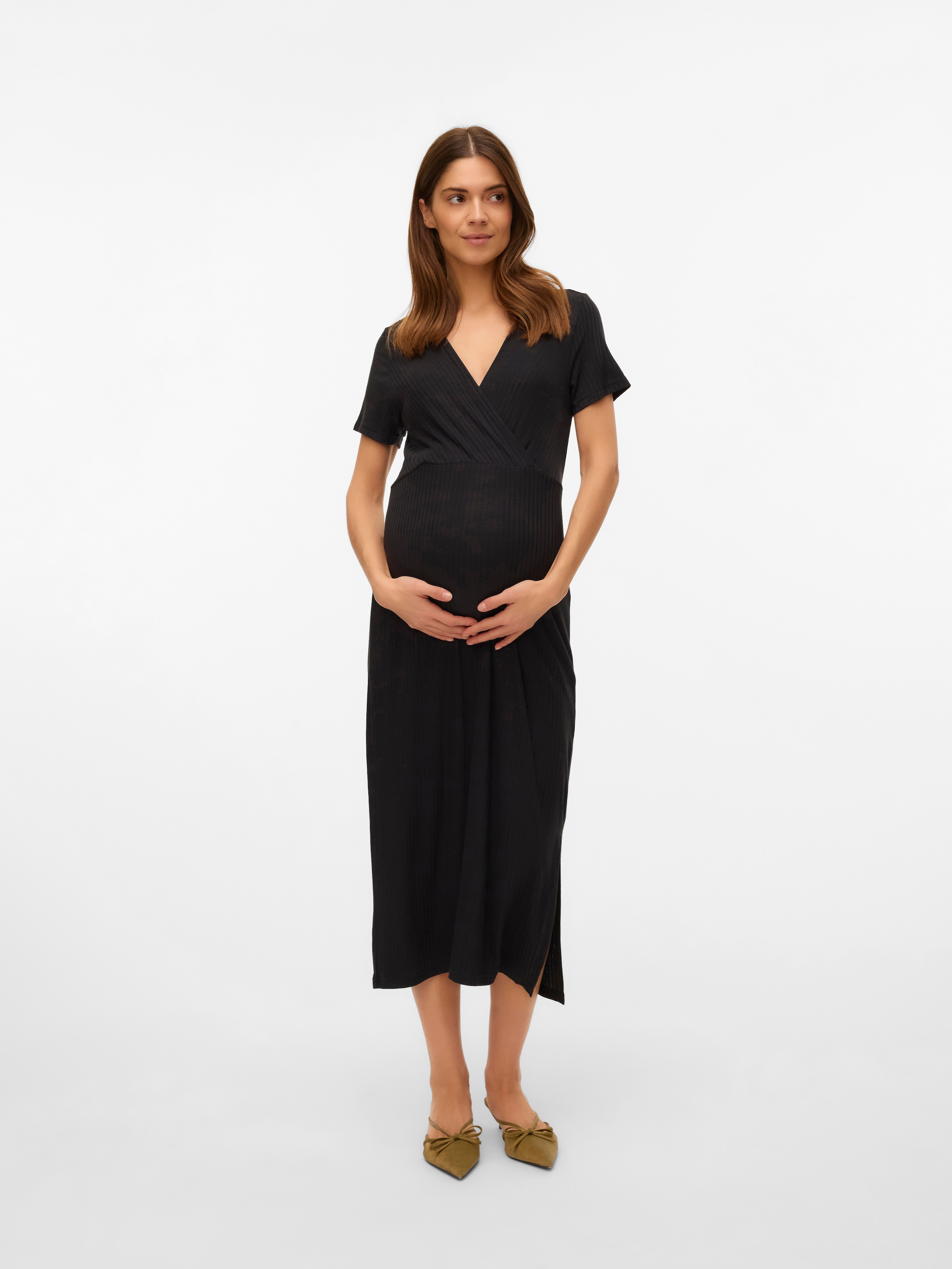 Mamalicious Jerseykleid "MLTRINITY TESS SS JRS MIDI DRESS 2F NOOS", Sommerk günstig online kaufen