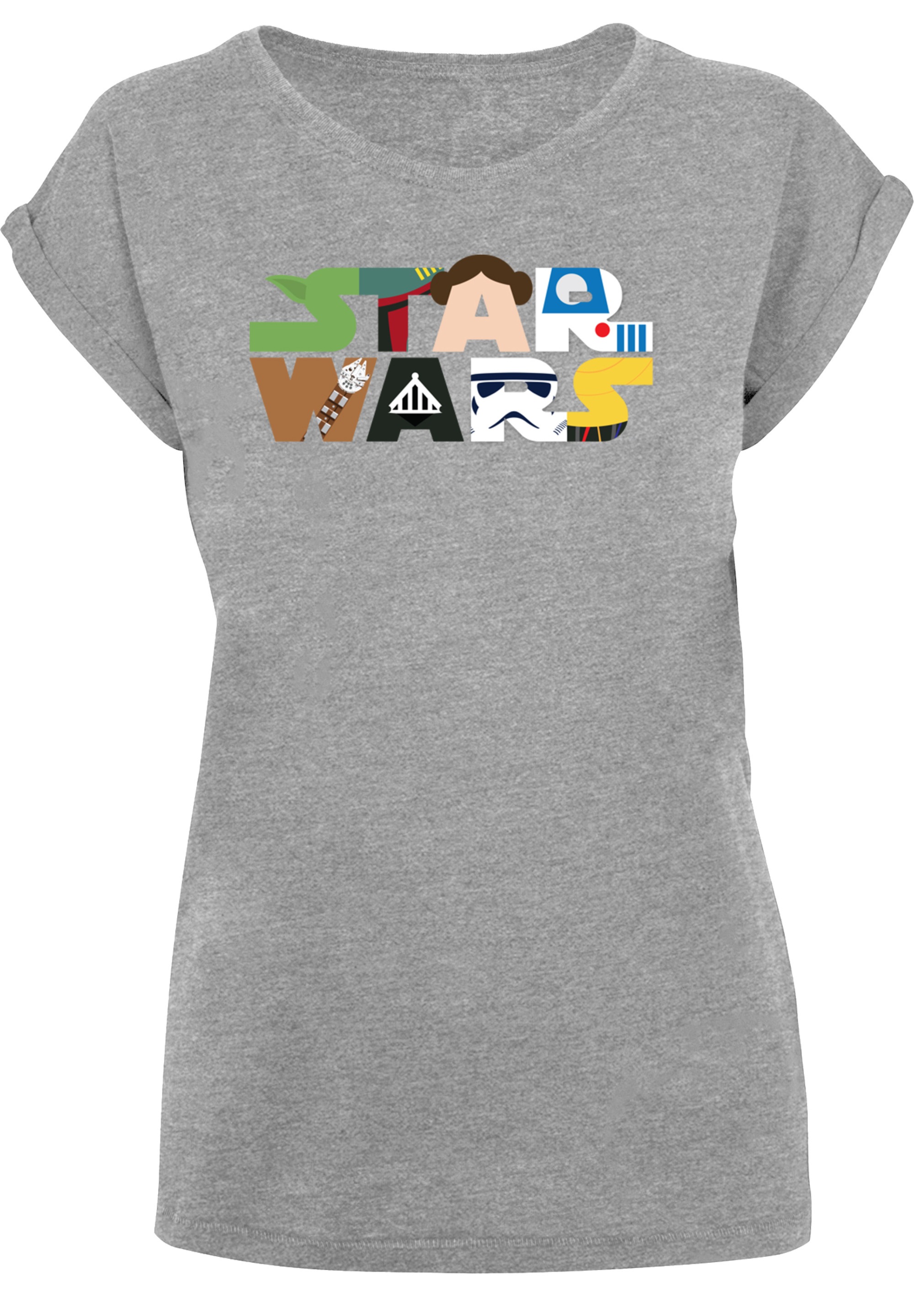 F4NT4STIC T-Shirt »Star Wars Character Logo« Print