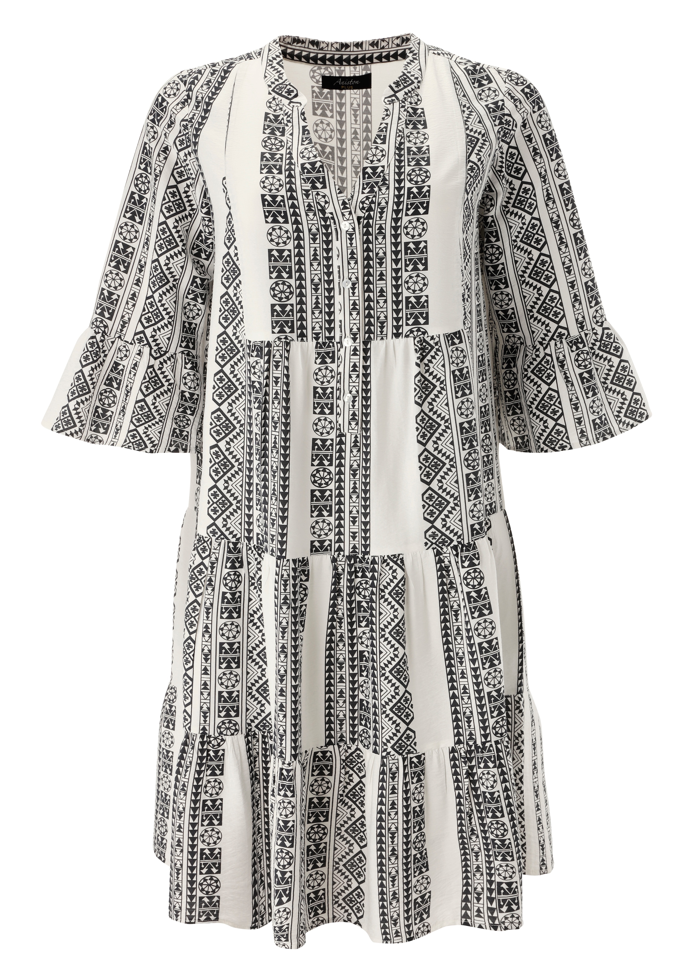 Aniston PLUS Midikleid mit Volant - NEUE KOLLEKTION